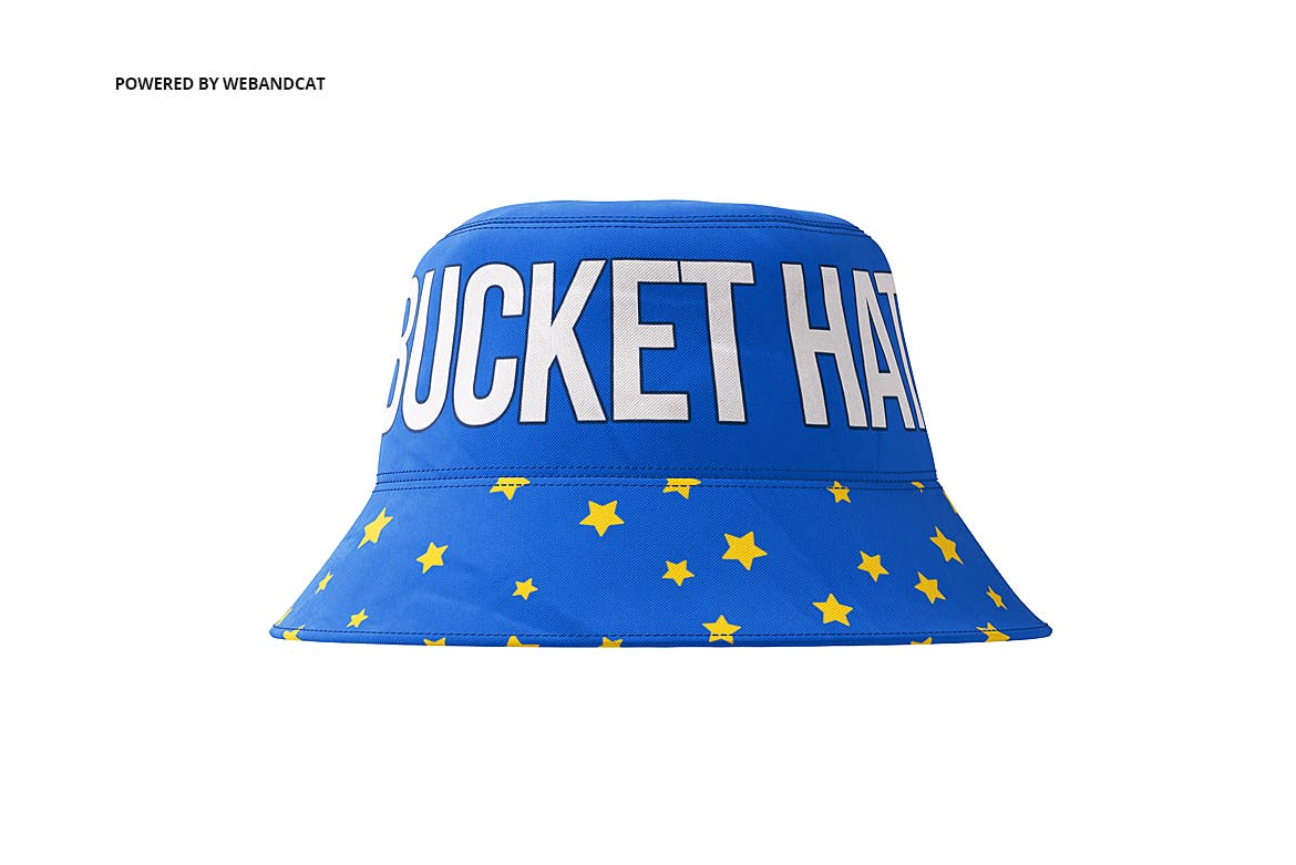 4款渔夫帽LOGO印花图案设计展示样机 Bucket Hat Mockup 2_img_2