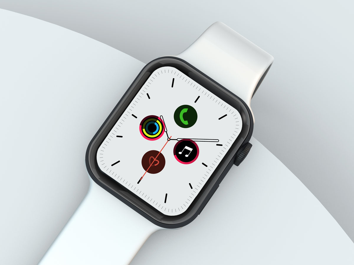 10款苹果手表SmartWatch 6屏幕演示样机PSD模板 Watch 6 Pro PSD Mockups_img_2