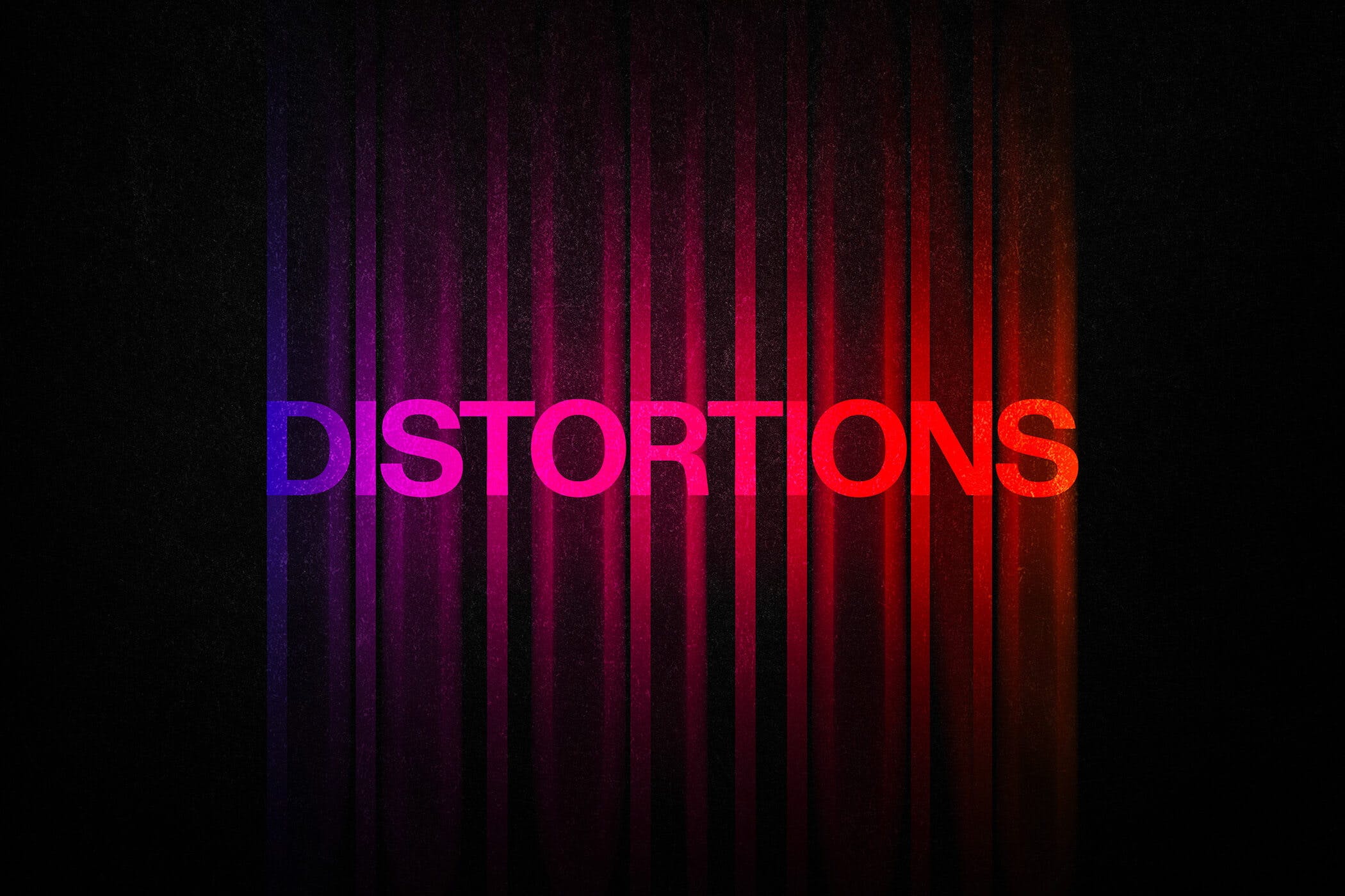 4款炫彩故障失真文字效果徽标标题设计PS素材源文件 Color Distortion Text Effect_img_2