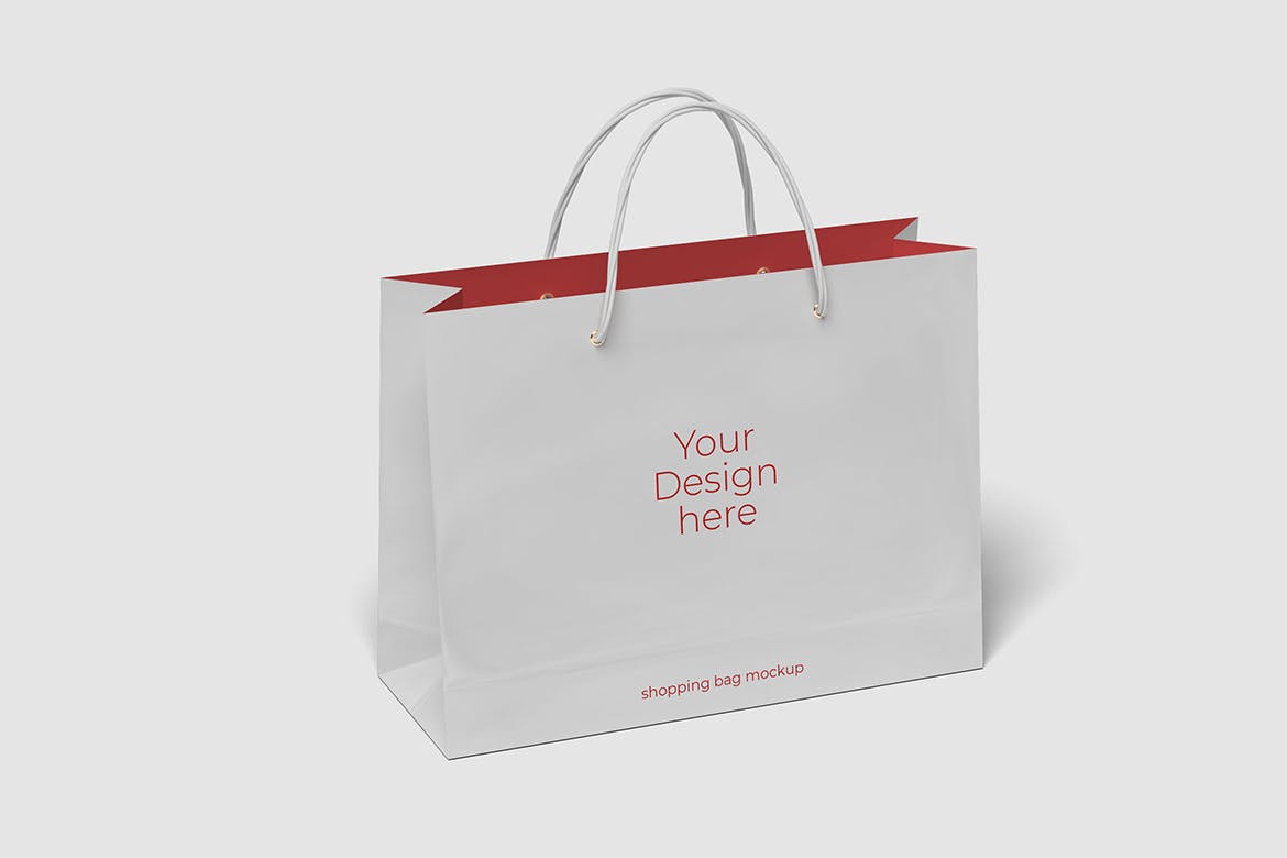 商城购物手提纸袋设计智能贴图模板 Shopping Bag Mockup Vol 01_img_2