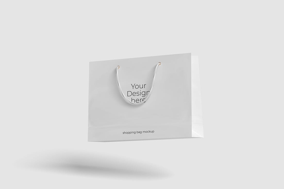 商城购物手提纸袋设计智能贴图模板 Shopping Bag Mockup Vol 01_img_2