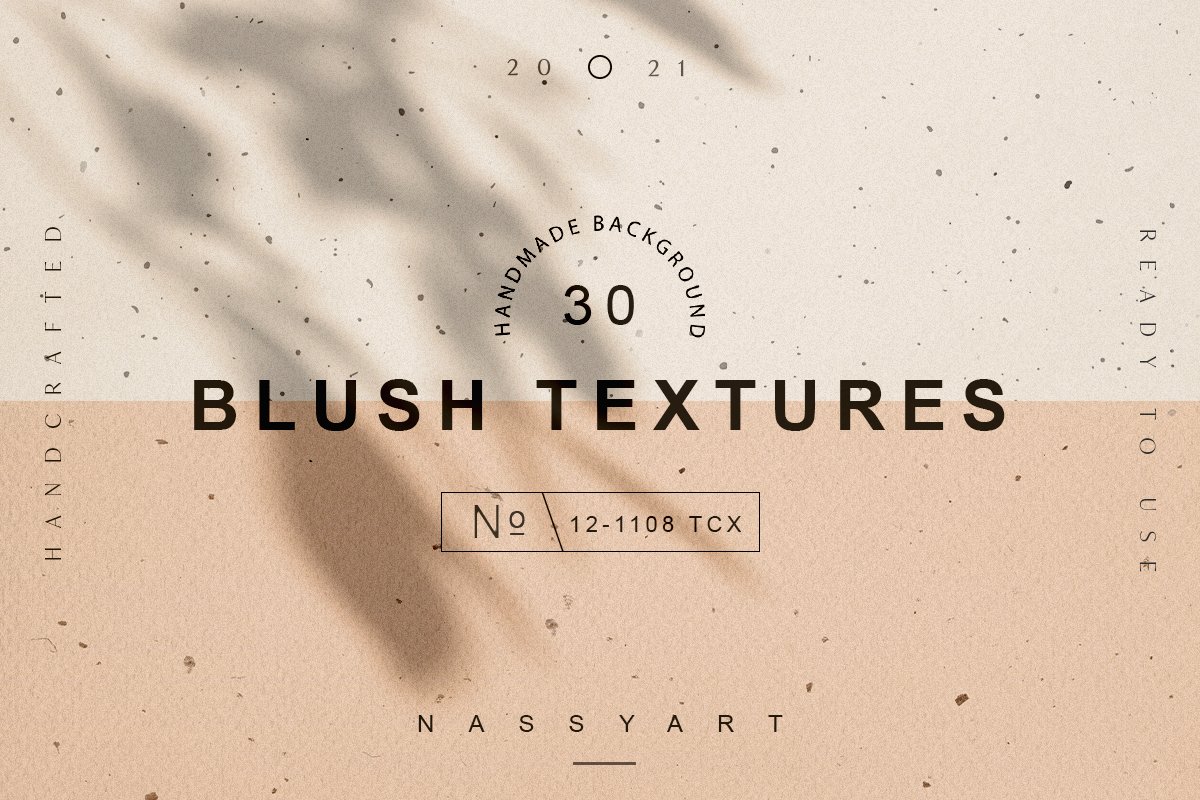30款高清腮红圆点纸张纹理背景图片素材 30 Blush Craft Paper Textures_img_2