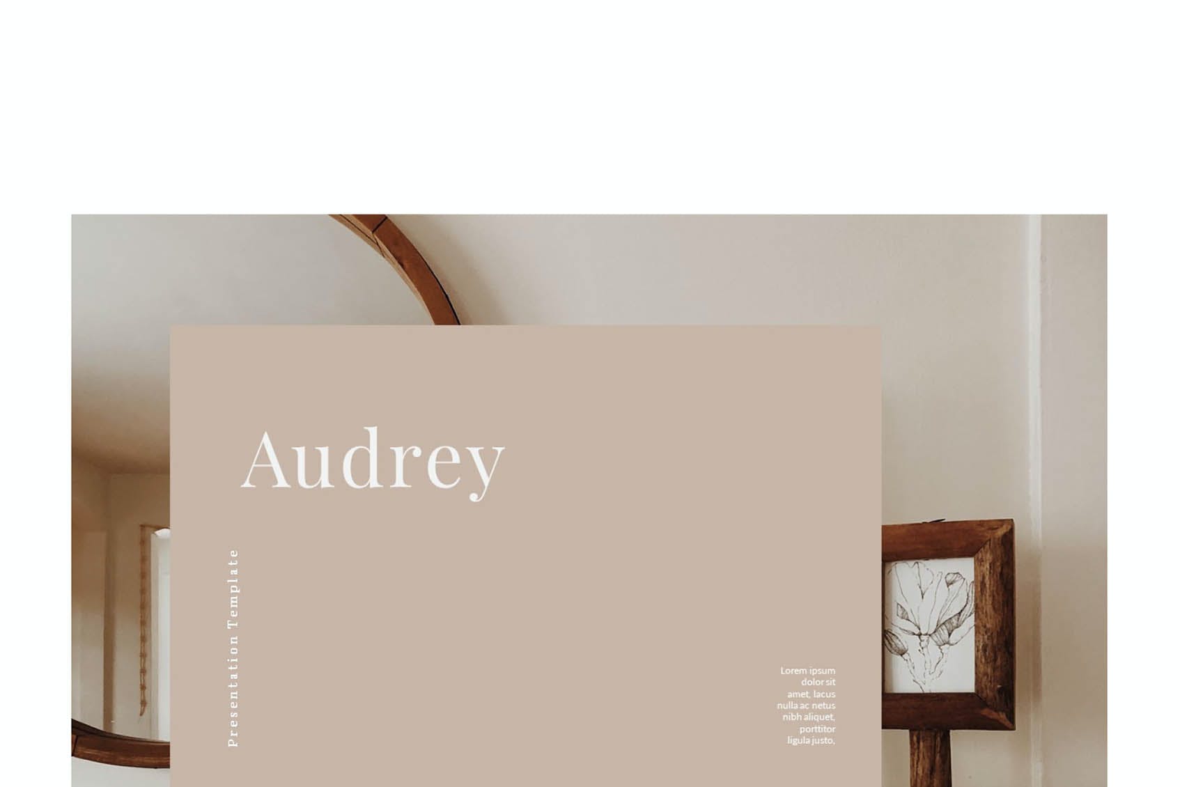 时尚简约摄影作品集图文排版设计演示文稿模板 Audrey - Powerpoint Template_img_2