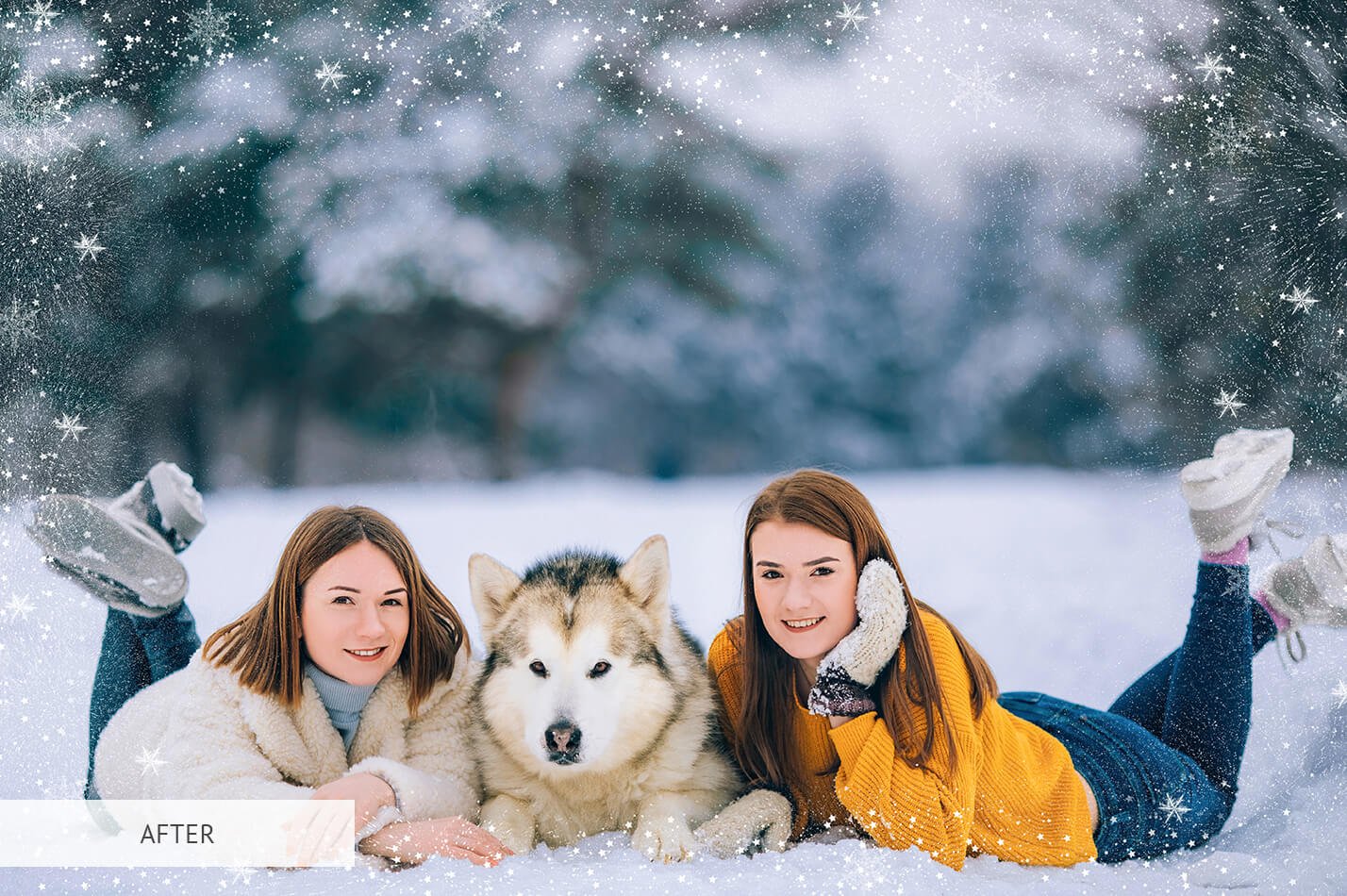 20款高清冬季雪花PS叠加层背景图片素材 Winter Overlays Photoshop_img_2