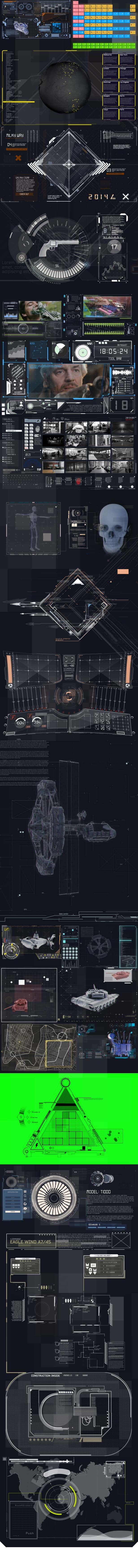 1850+高科技元素HUD UI界面设计AE视频模板素材 HUDGE | Premiere Pro | 1850+ UI HUD_img_2