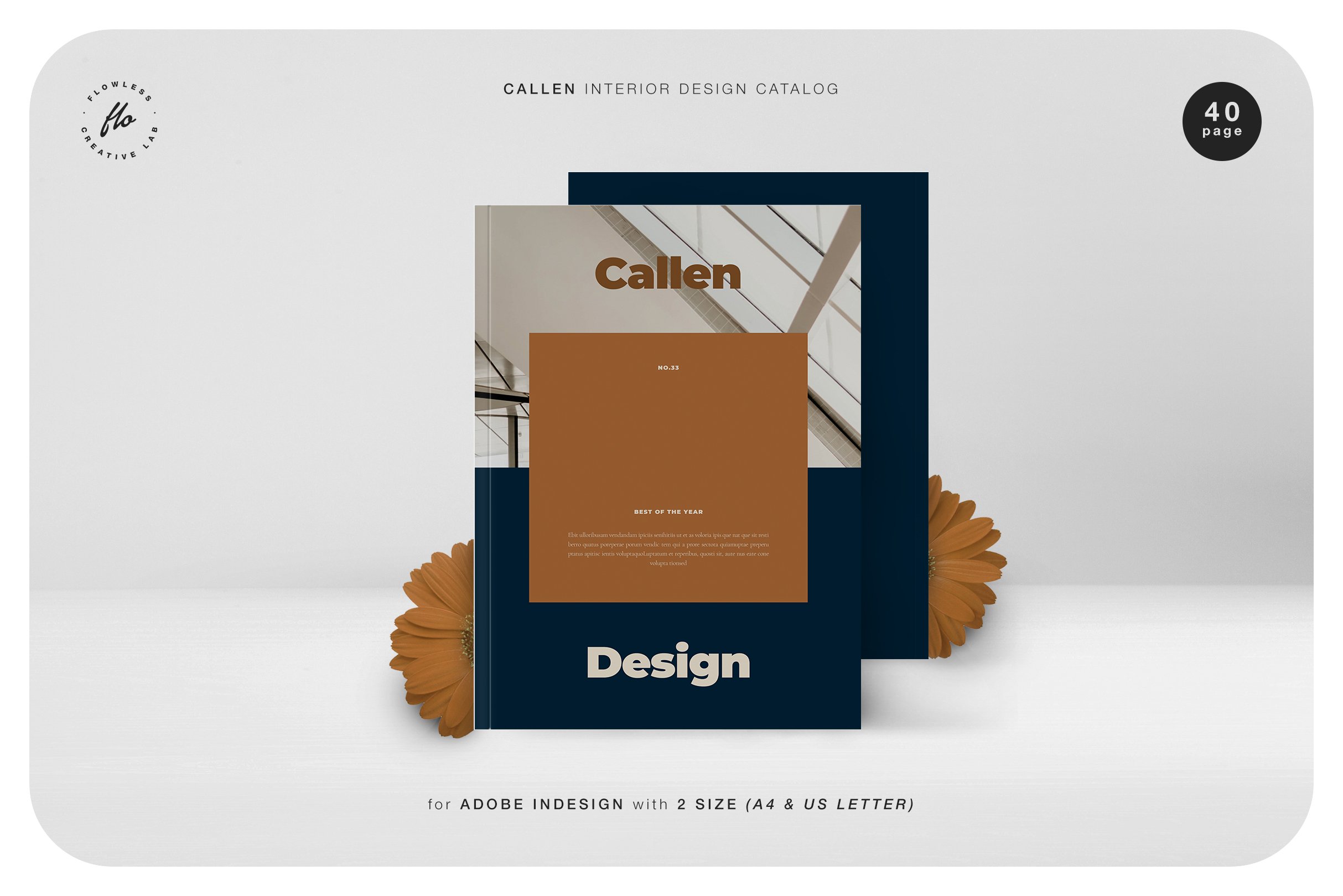 室内设计摄影作品集目录INDD画册模板 CALLEN Interior Design Catalog_img_2