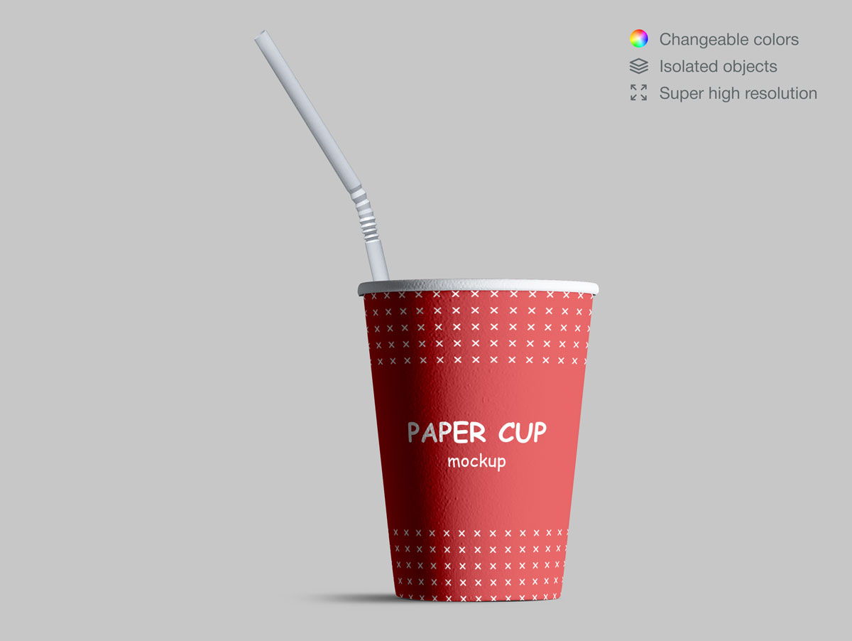 咖啡纸杯包装纸袋设计展示样机模板合集 Takeaway Paper Cups and Coffee Branding Mockup Set_img_2