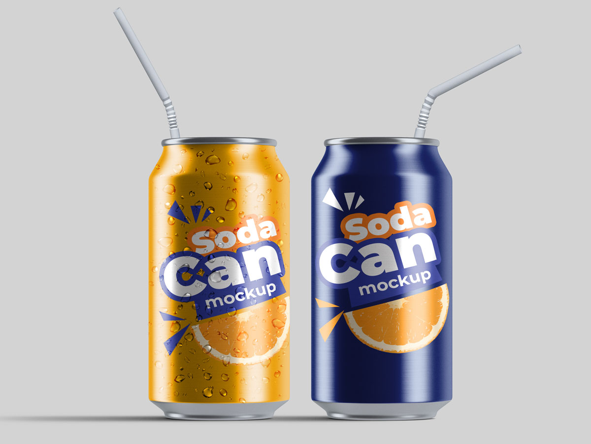 15款饮料苏打水易拉罐设计展示样机合集 Soda Can Mockup Pack_img_2