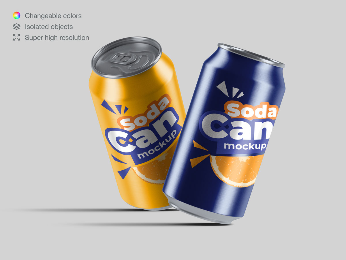 15款饮料苏打水易拉罐设计展示样机合集 Soda Can Mockup Pack_img_2