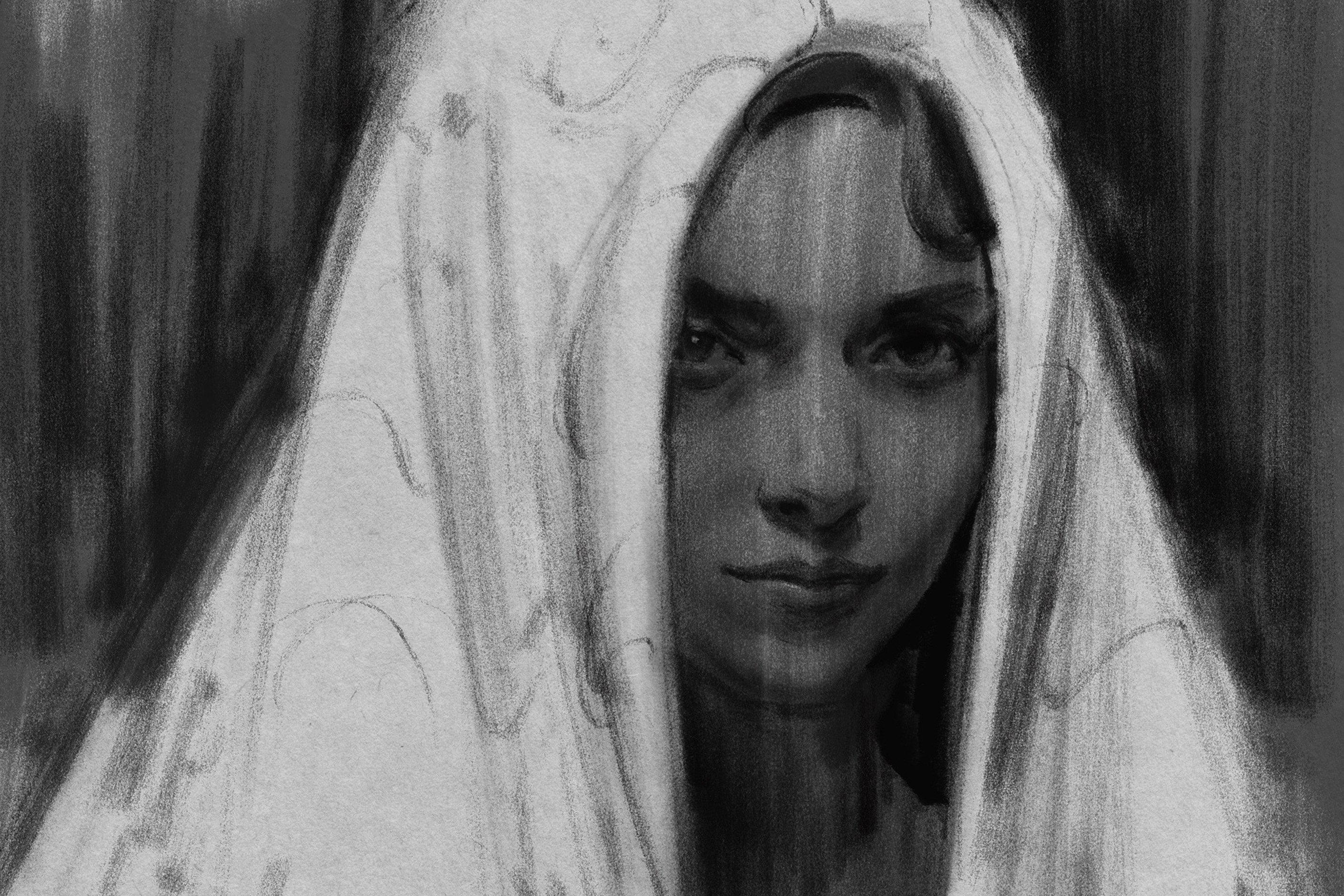 38种黑粉笔木炭铅笔绘画画笔Procreate笔刷 The Charcoal Master Pack_img_2