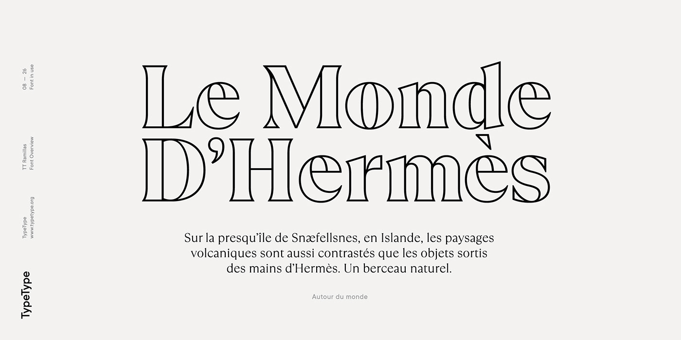 时尚海报标题文字设计衬线英文字体素材 Ramillas Typeface_img_2
