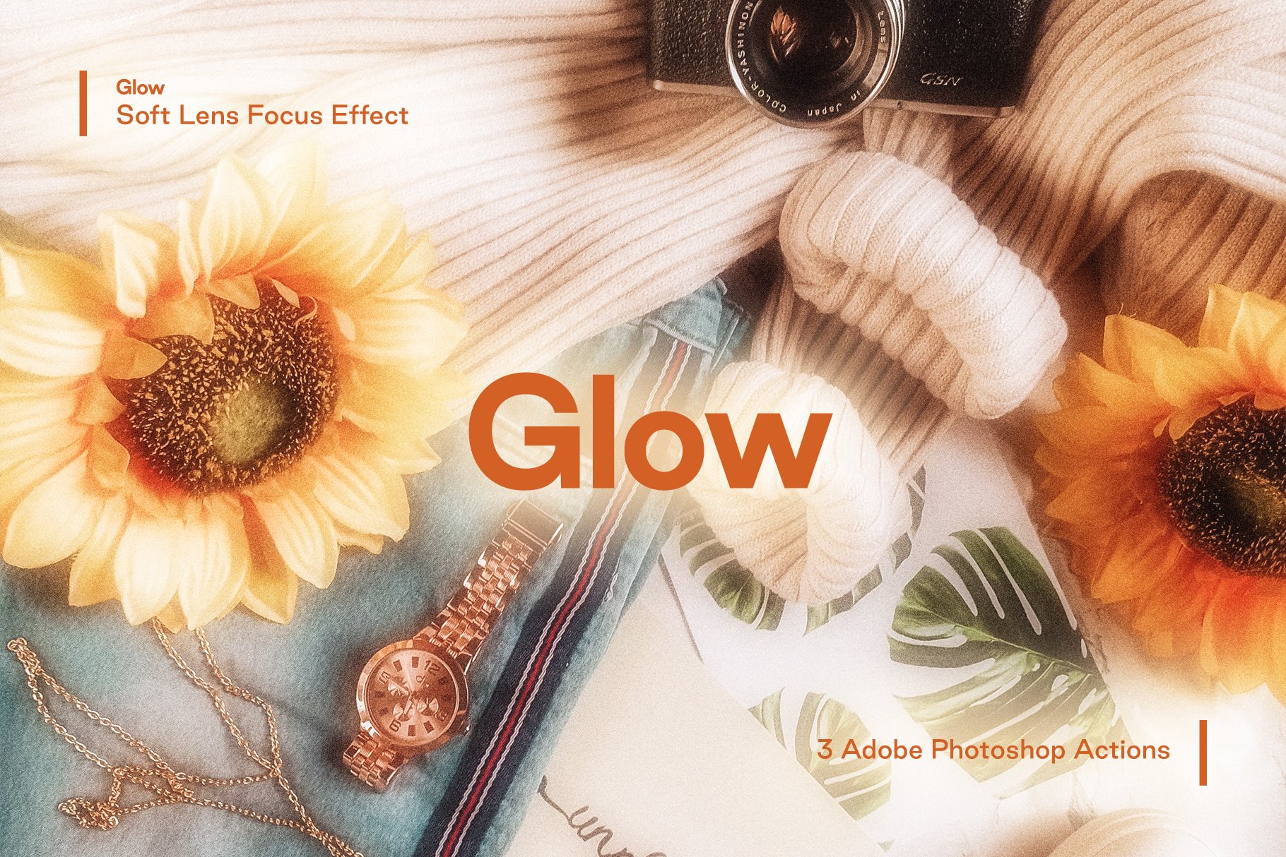 梦幻发光柔和镜头聚焦效果摄影照片后期处理效果PS动作模板 Glow - Soft Lens Focus Action_img_2