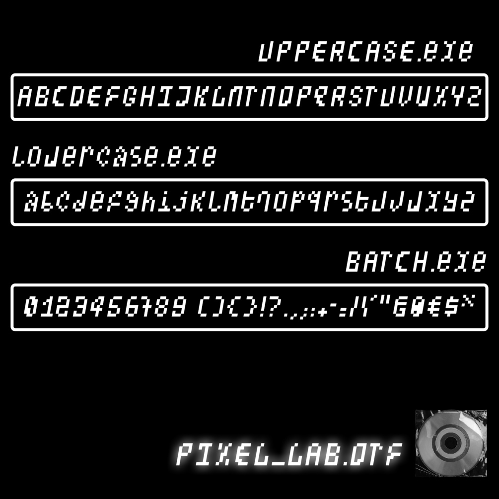 潮流像素点状装饰英文字体设计素材 Pixel Lab Typeface_img_2