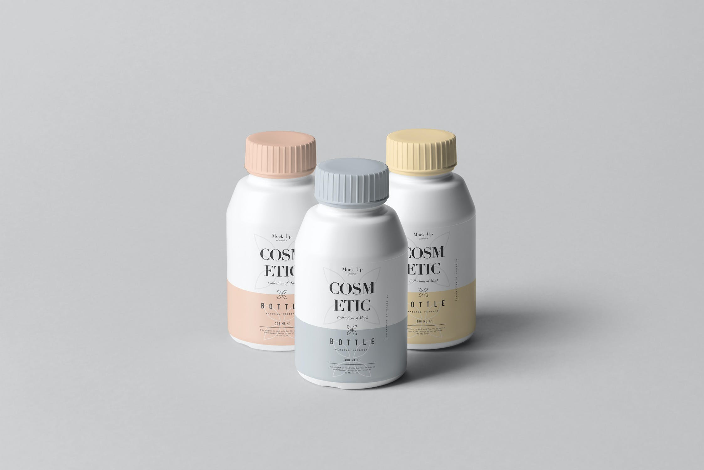 10款化妆品塑料包装罐设计展示样机PSD模板 Cosmetic Bottle Mockup 3_img_2