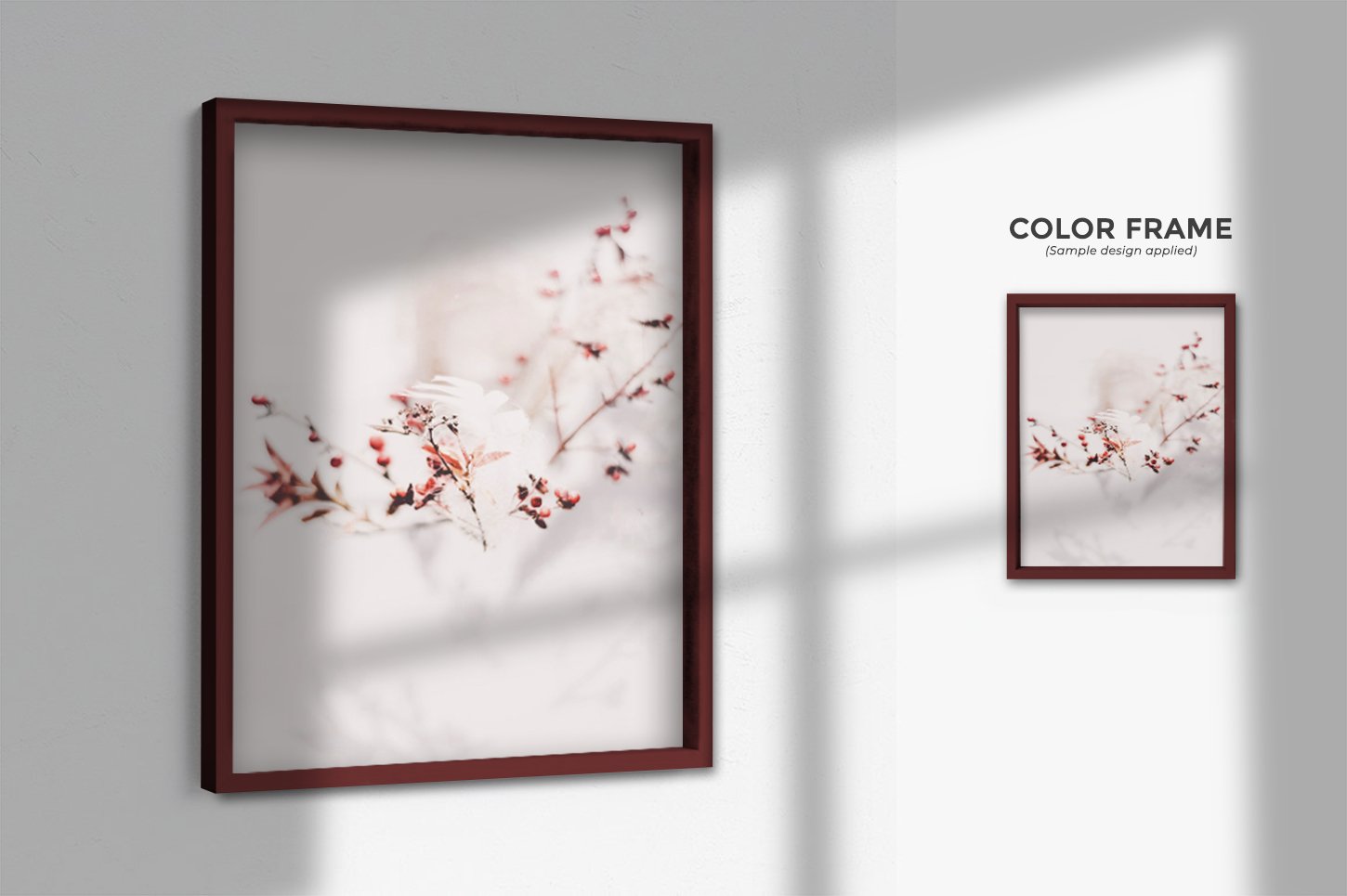 多规格木质画框绘画海报设计智能贴图展示样机PS素材 Frame Mockup Kit_img_2