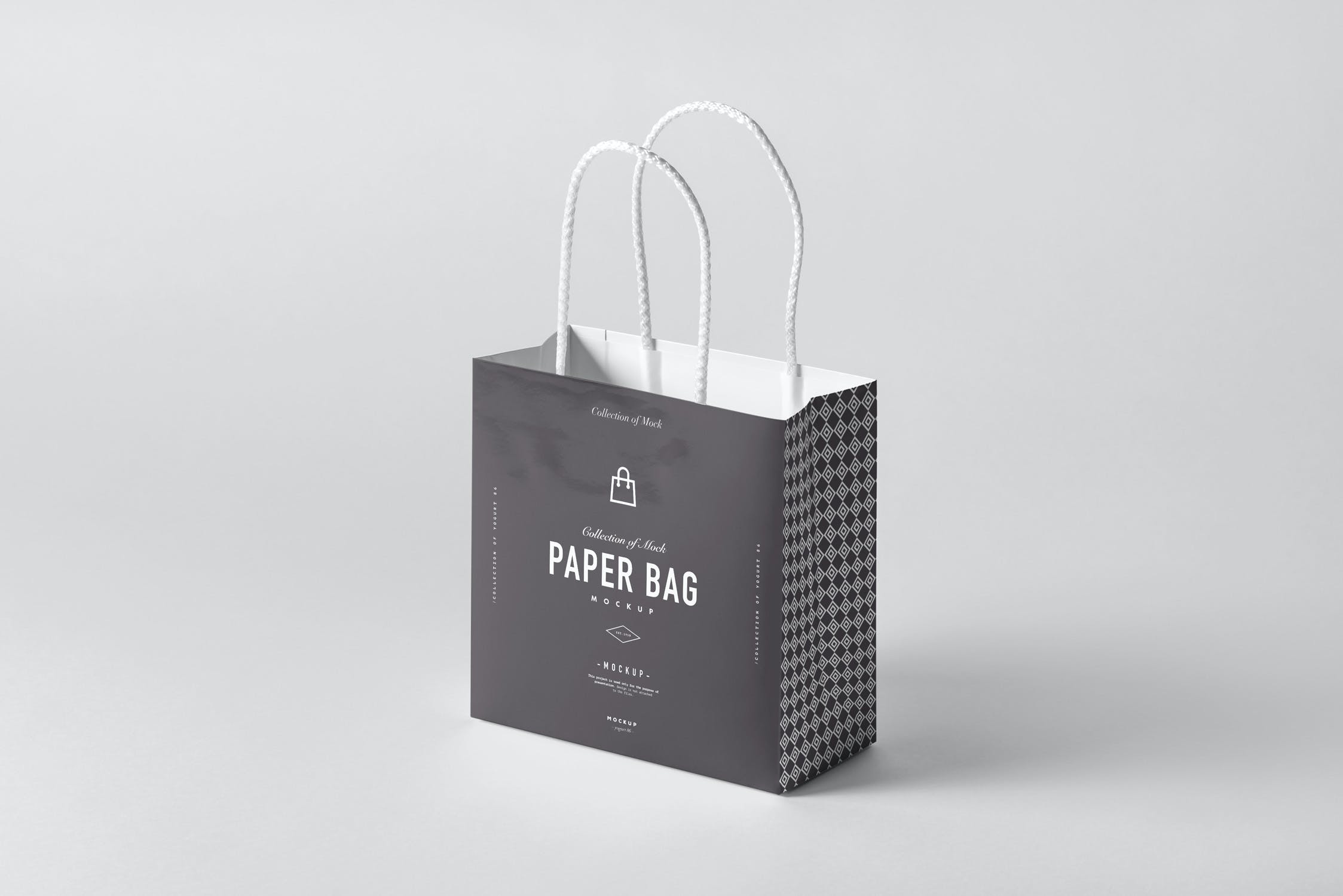 11款购物手提纸袋设计展示样机模板 Paper Bag Mockup 2_img_2