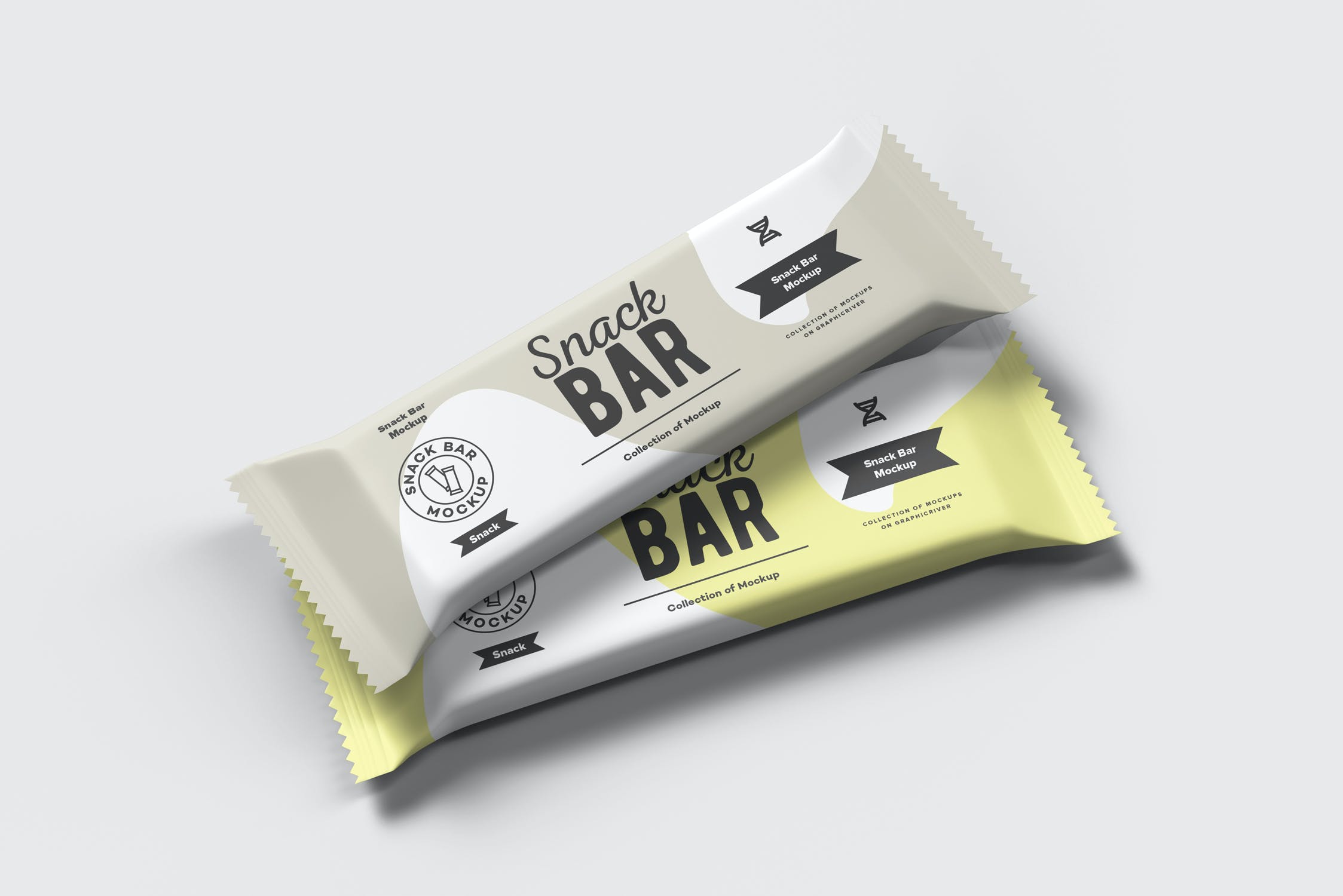 7款巧克力棒小零食塑料袋设计展示样机 Snack Bar Mockup_img_2