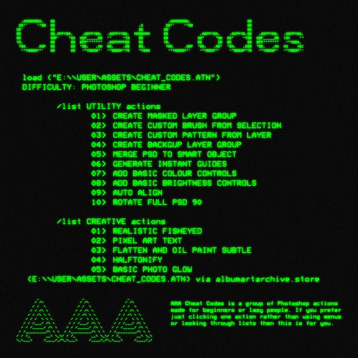 故障代码数据修复发光效果文字设计PS动作模板 Cheat Codes_img_2