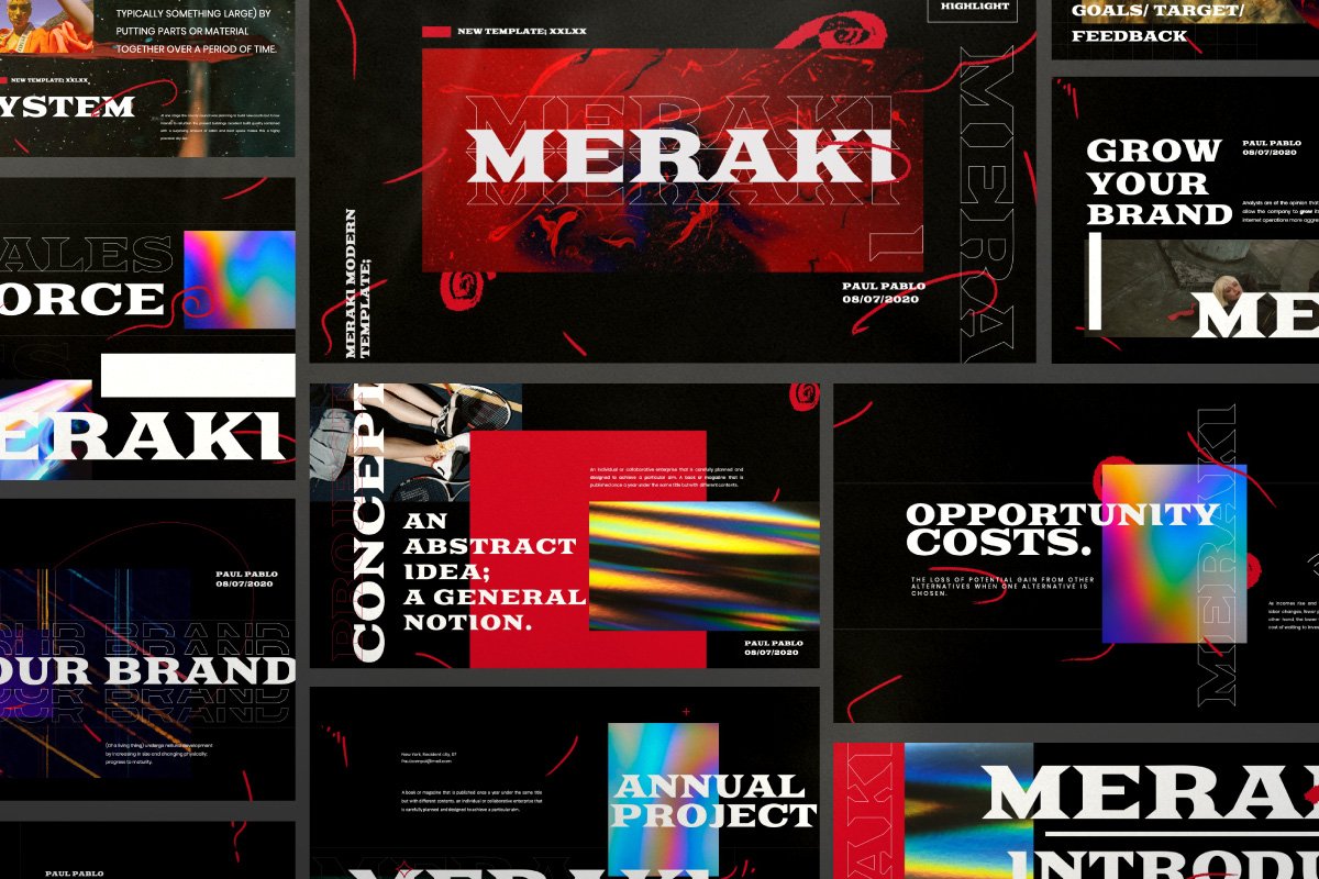 潮流黑色城市摄影作品集幻灯片设计模板 Meraki - Urban Creative Agency Powerpoint_img_2