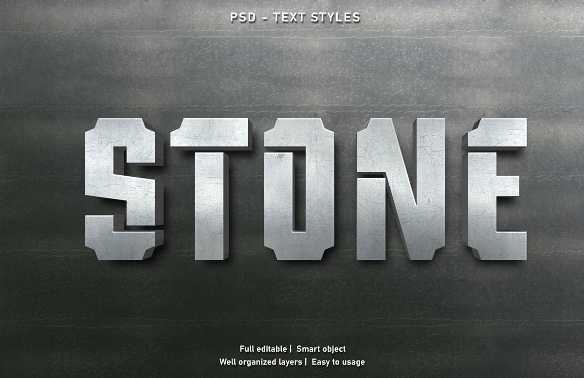 11款立体字效果徽标标题设计PS样式模板 Text Effect Mockup_img_2