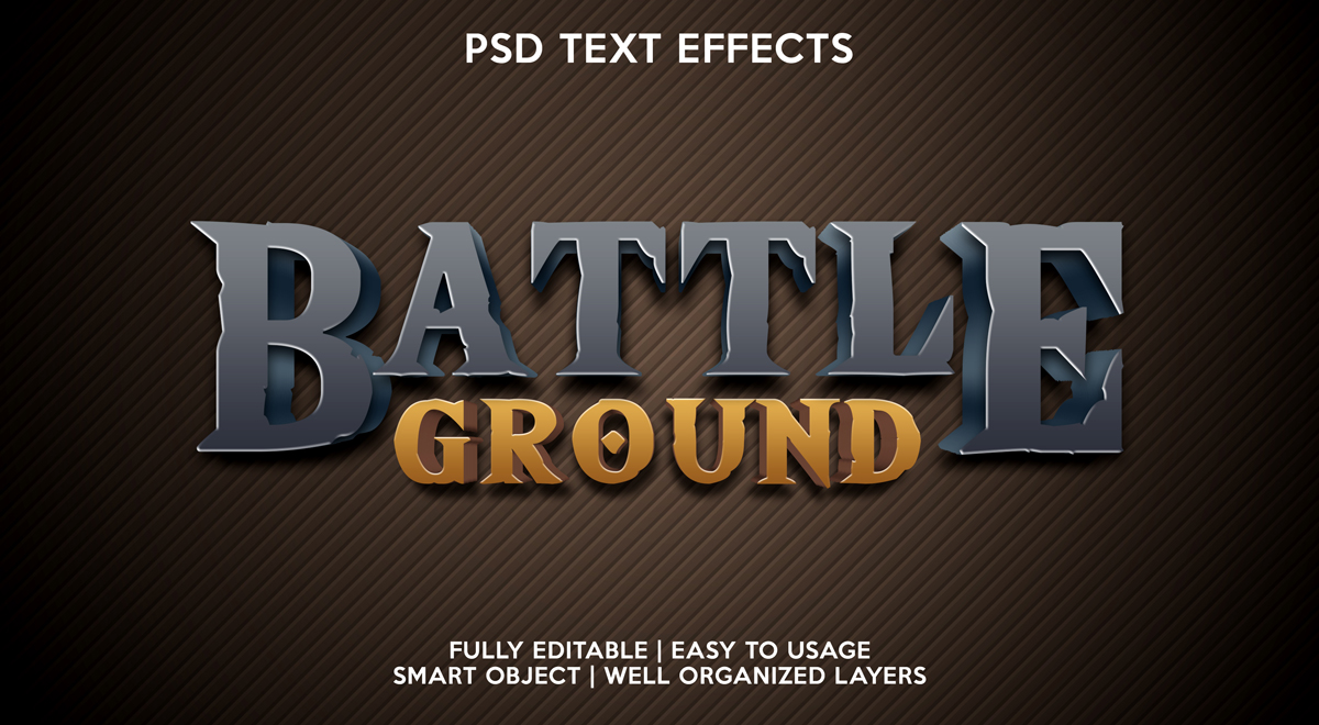 11款立体字效果徽标标题设计PS样式模板 Text Effect Mockup_img_2