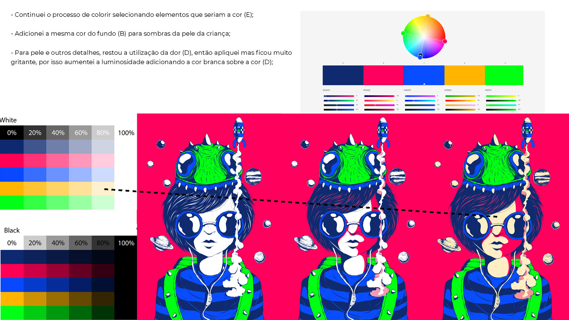 300款色彩亮丽蒸汽波风动画绘画色板色轮模板素材 300 Color Swatches For Adobe Illustrator & Adobe Photoshop_img_2