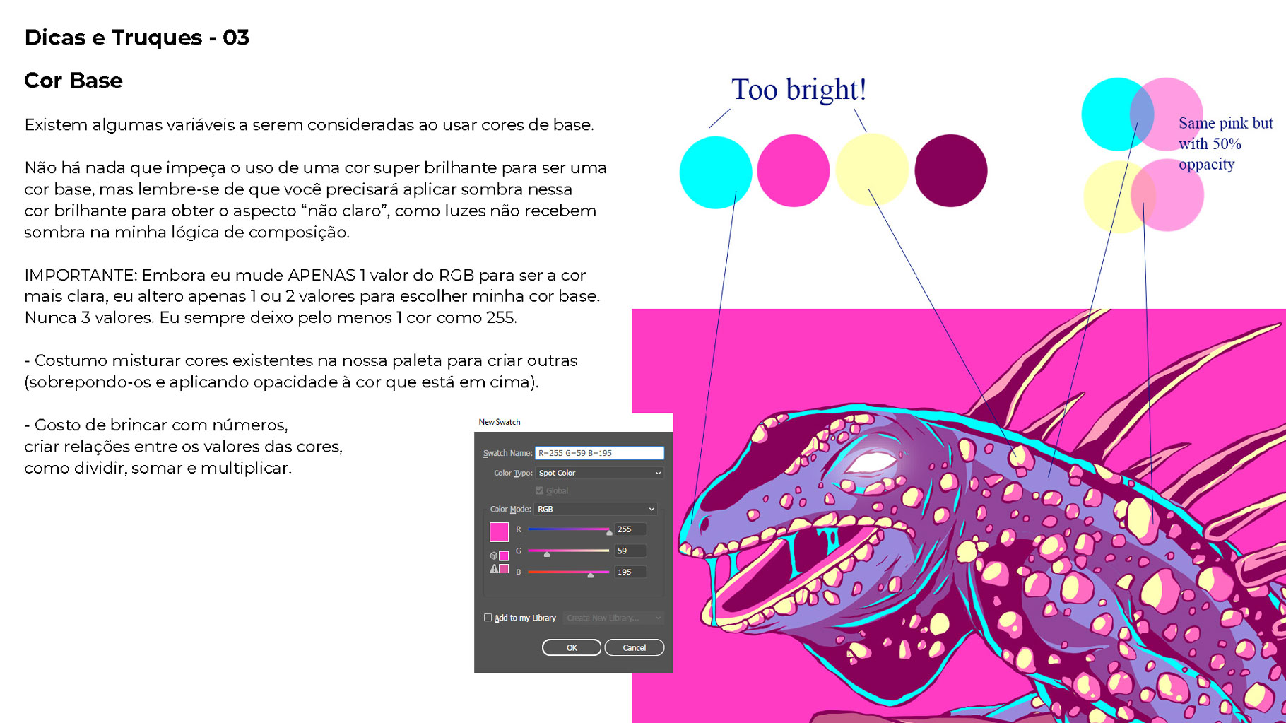 300款色彩亮丽蒸汽波风动画绘画色板色轮模板素材 300 Color Swatches For Adobe Illustrator & Adobe Photoshop_img_2