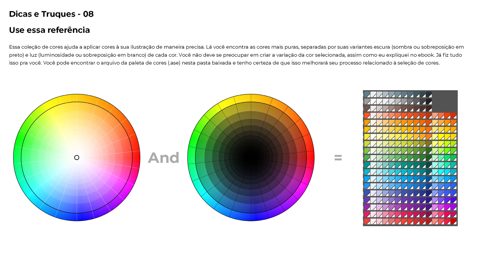 300款色彩亮丽蒸汽波风动画绘画色板色轮模板素材 300 Color Swatches For Adobe Illustrator & Adobe Photoshop_img_2