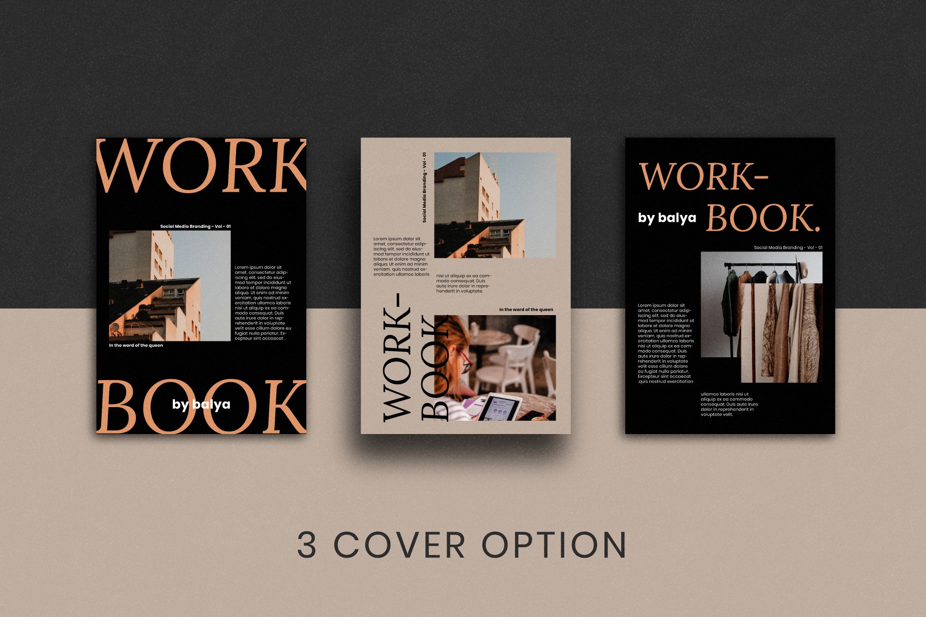 50页时尚摄影作品集画册杂志设计INDD模板 Workbook - Magazine Template_img_2