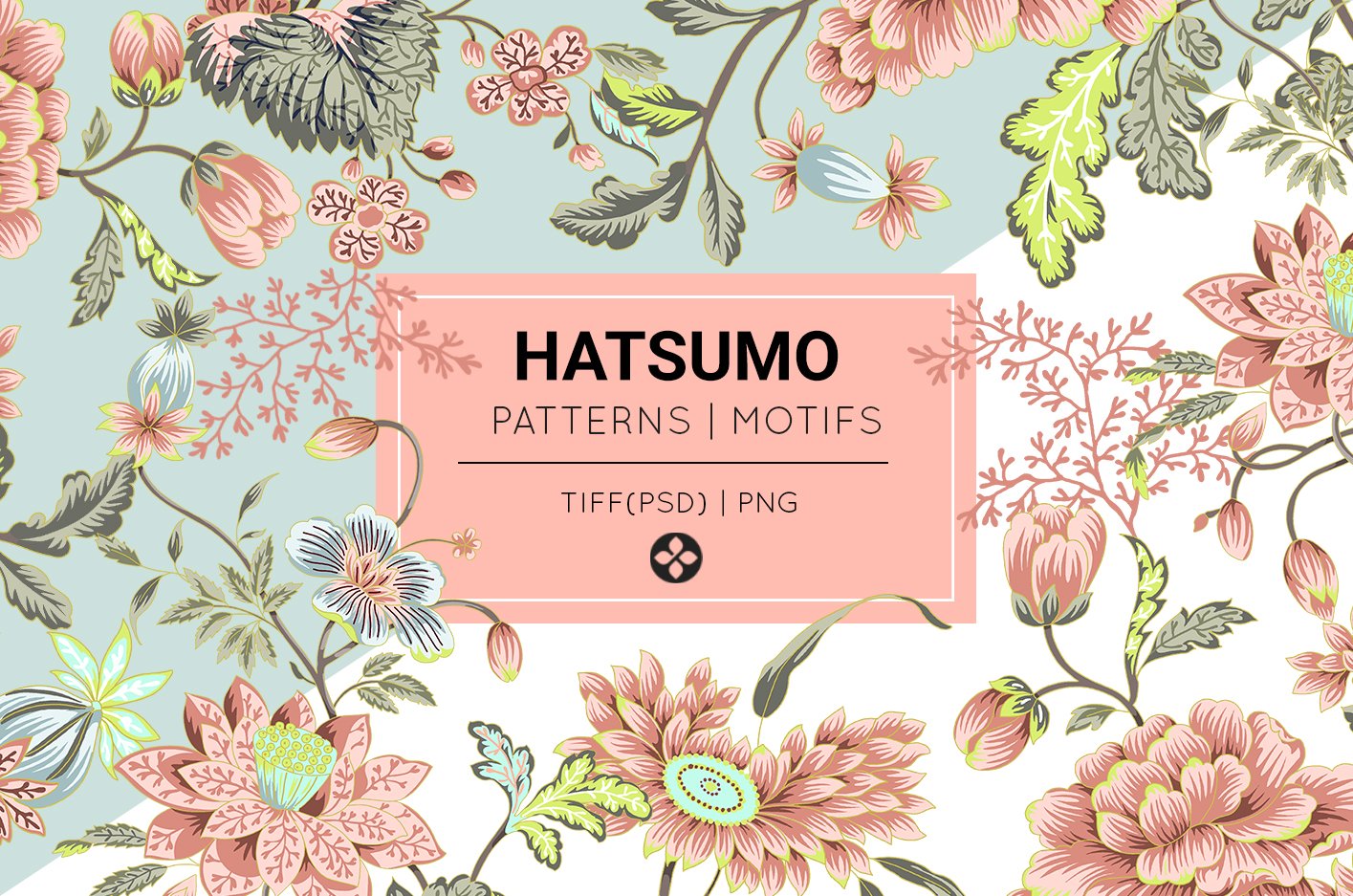 精美东方风手绘花卉室内装饰图案壁纸设计图片素材 Hatsumo, Exquisite Oriental Patterns_img_2