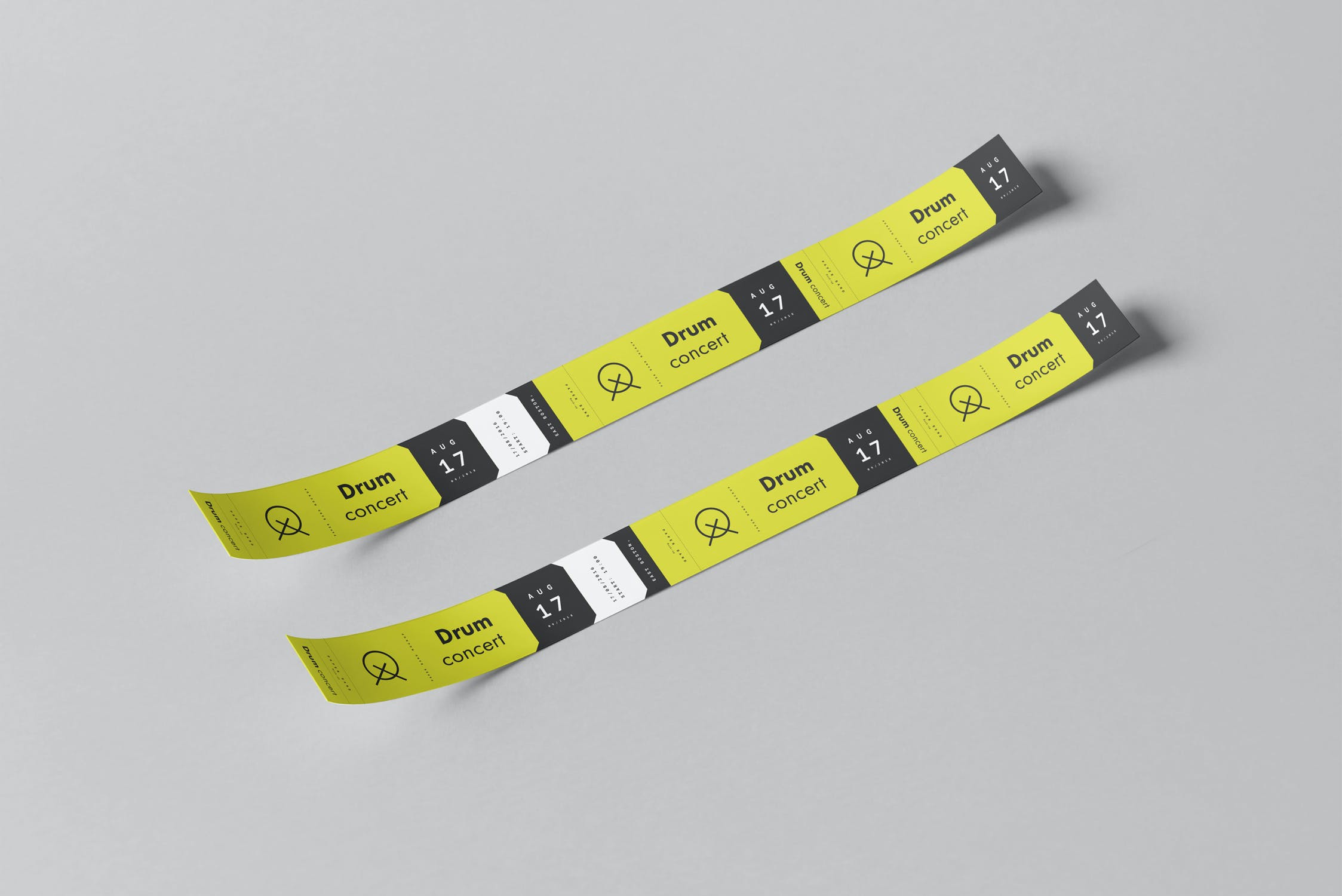 8款逼真纸质手环环腕带样机模板 Paper Band Mockup_img_2