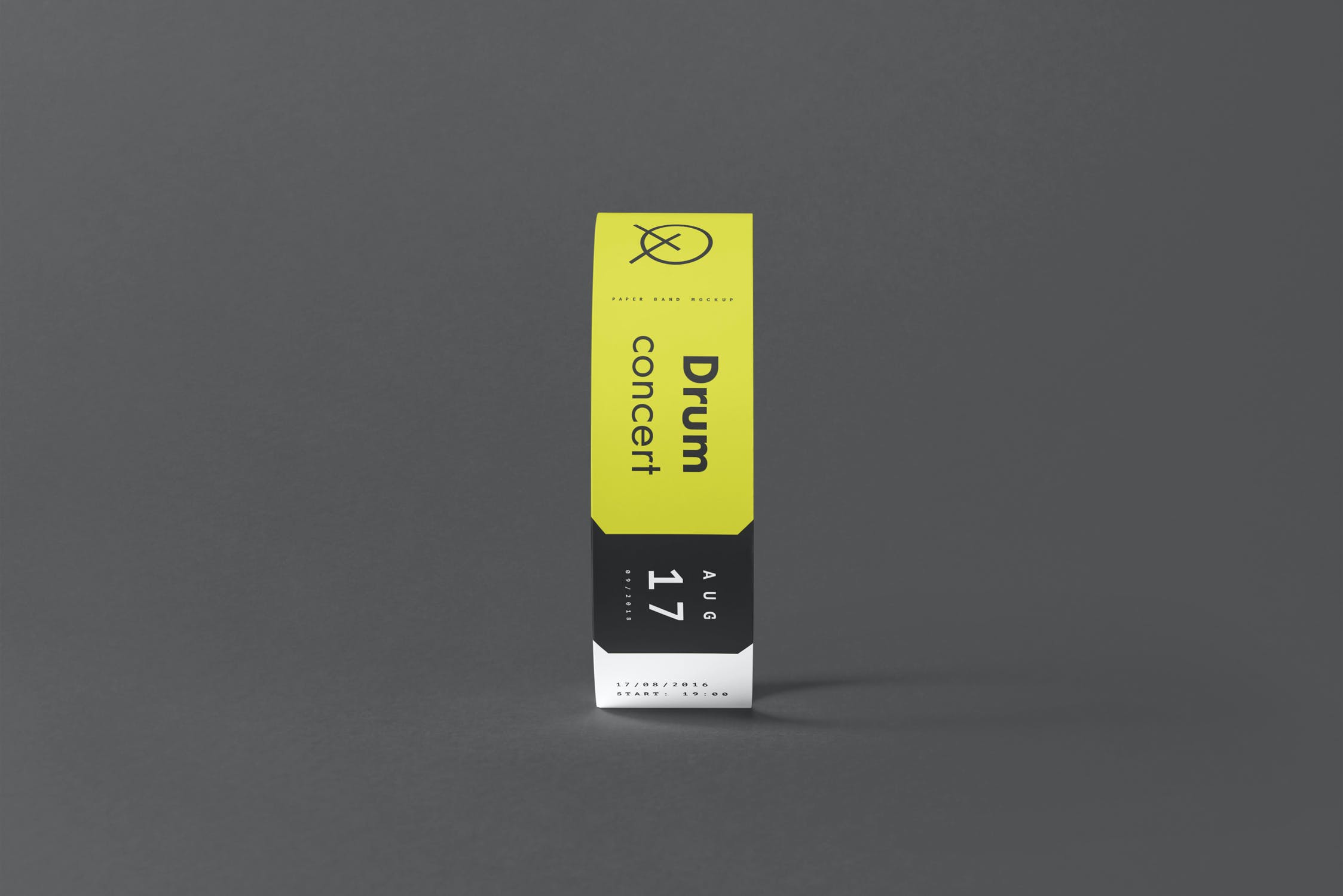 8款逼真纸质手环环腕带样机模板 Paper Band Mockup_img_2