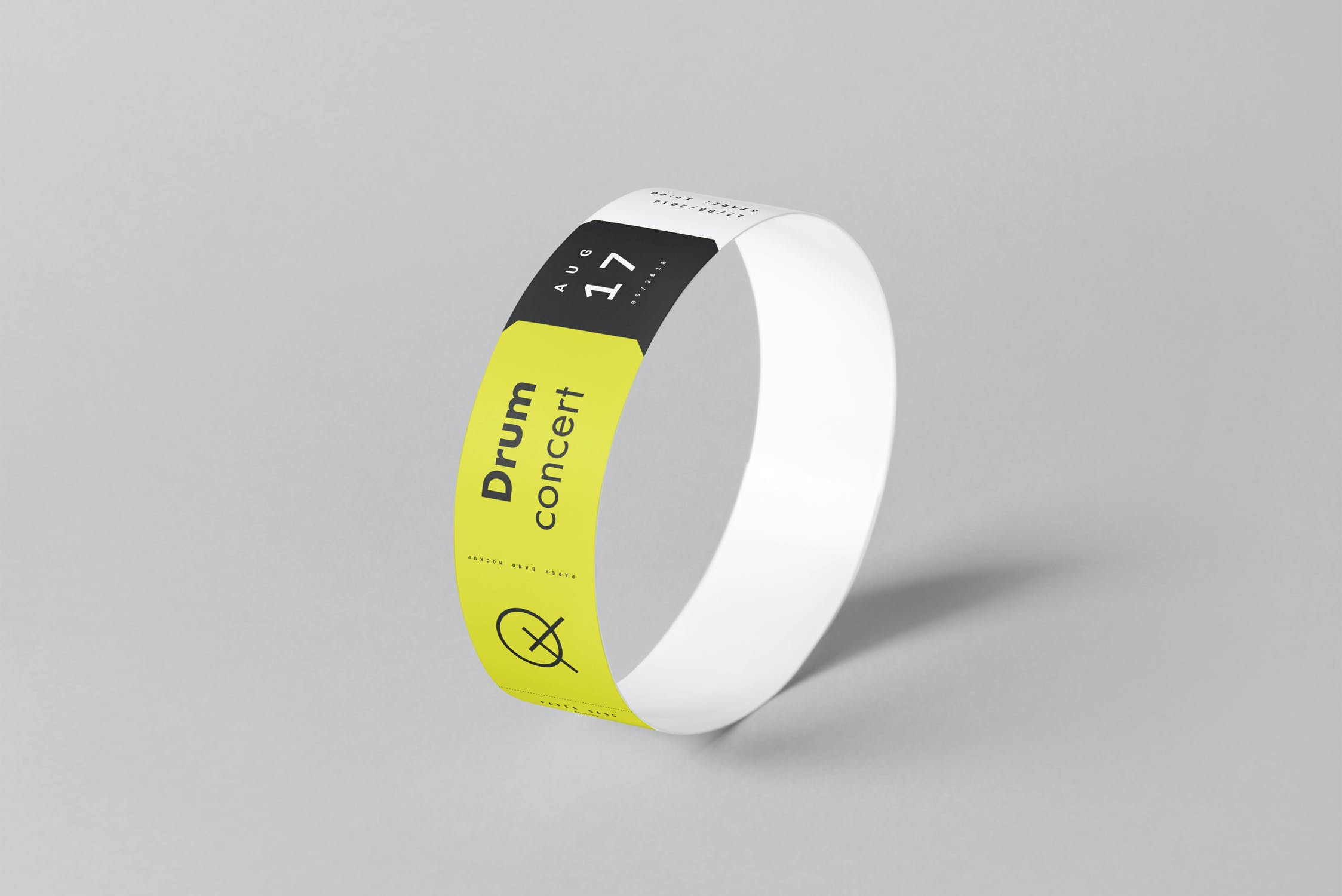 8款逼真纸质手环环腕带样机模板 Paper Band Mockup_img_2