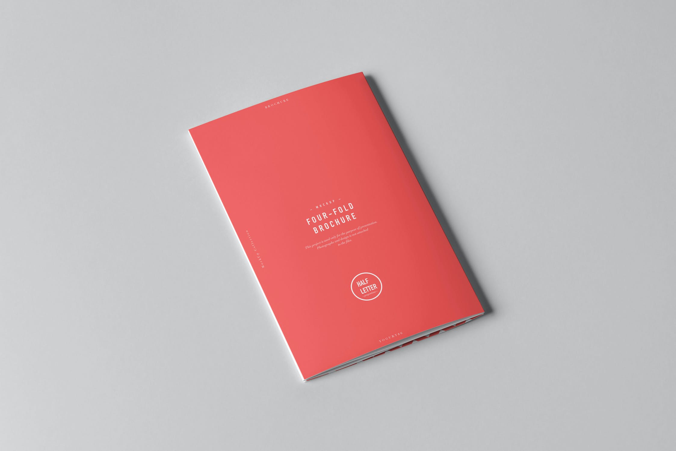 10款四折页小册子设计展示样机PSD模板 Four-Fold Half Letter Brochure Mockup_img_2