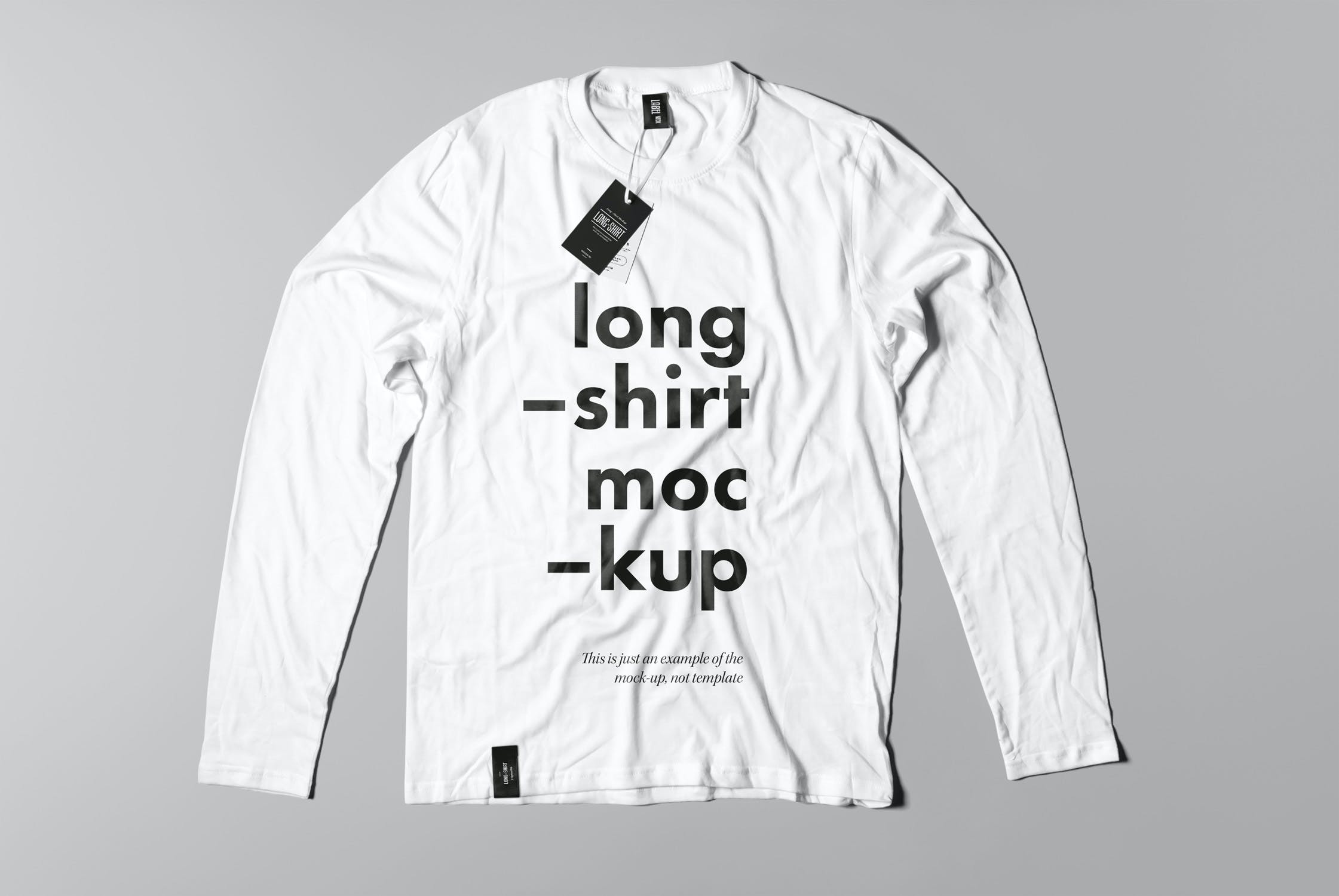 8款长袖圆领卫衣设计展示样机 Long Shirt Mockup_img_2