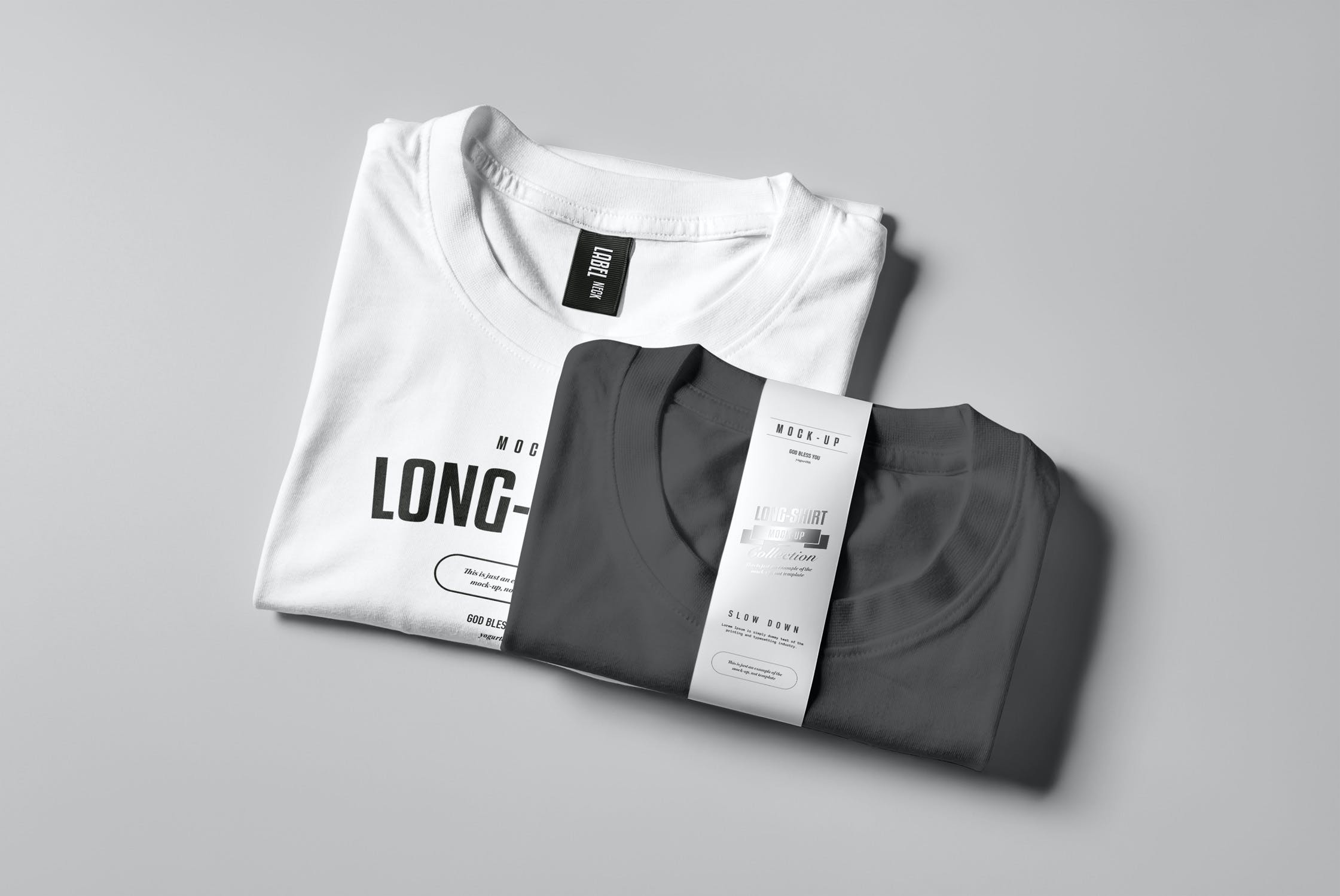 8款长袖圆领卫衣设计展示样机 Long Shirt Mockup_img_2