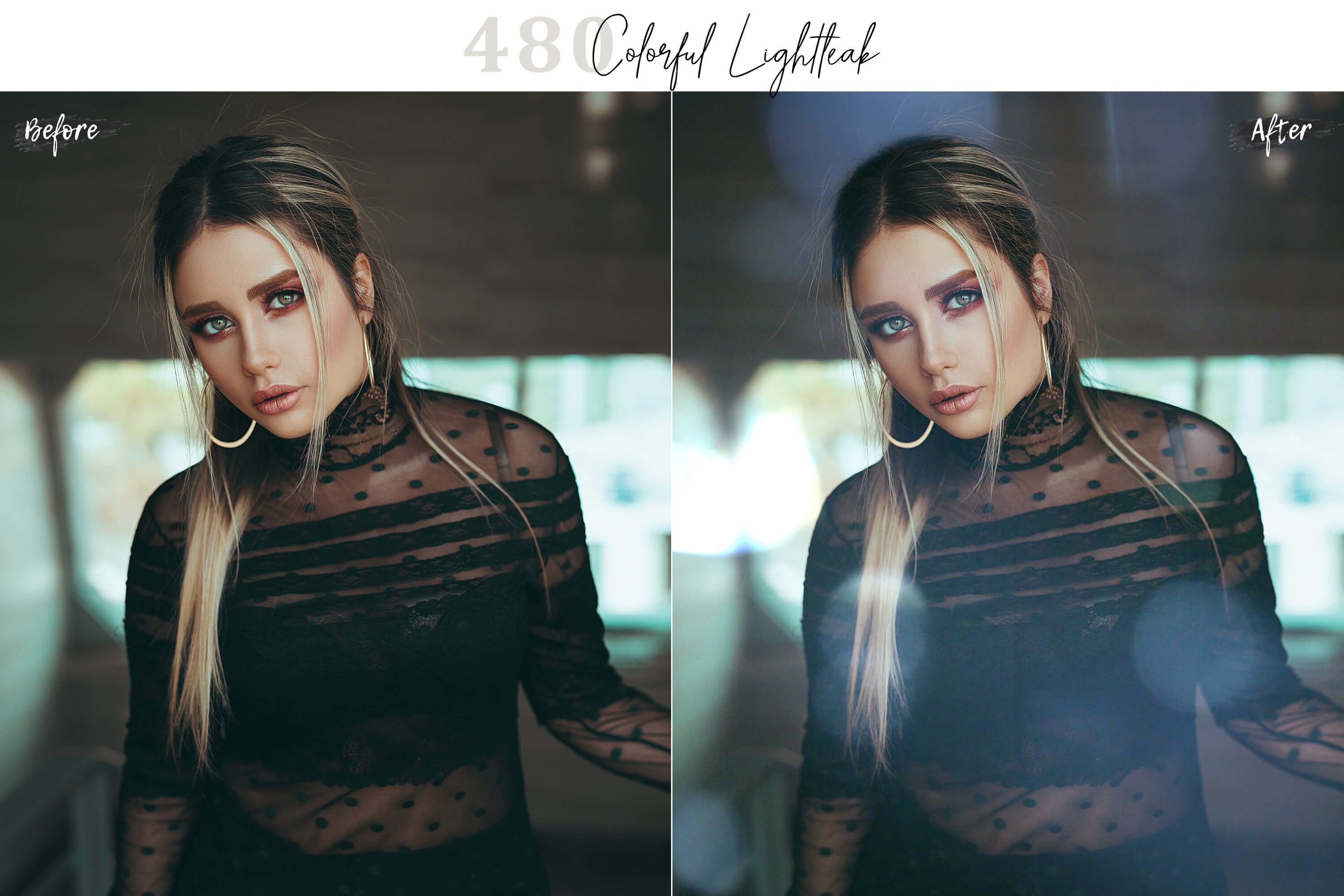 480款高清七彩漏光PS叠加图片素材 480 Arc Colorful Lightleak Bundle_img_2