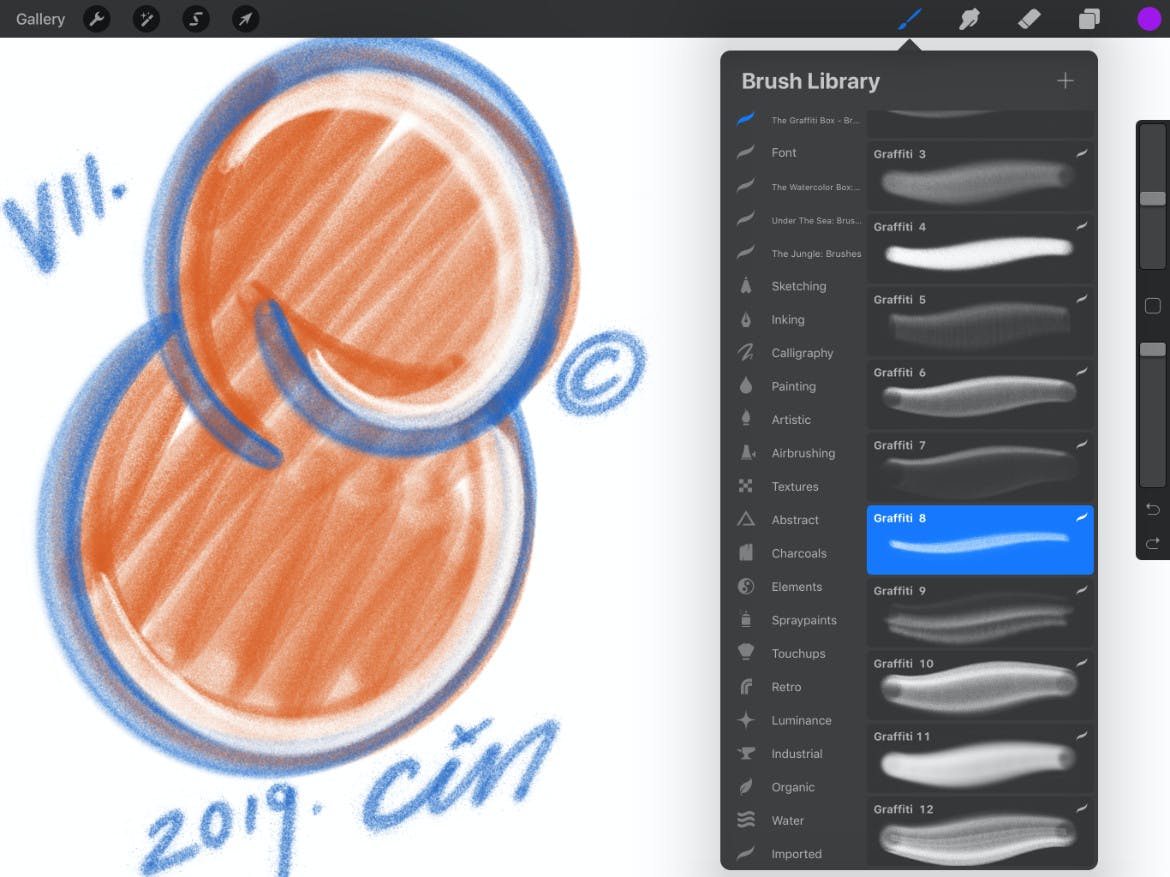 18款涂鸦绘画画笔Procreate笔刷 The Graffiti Box: Procreate Brushes_img_2