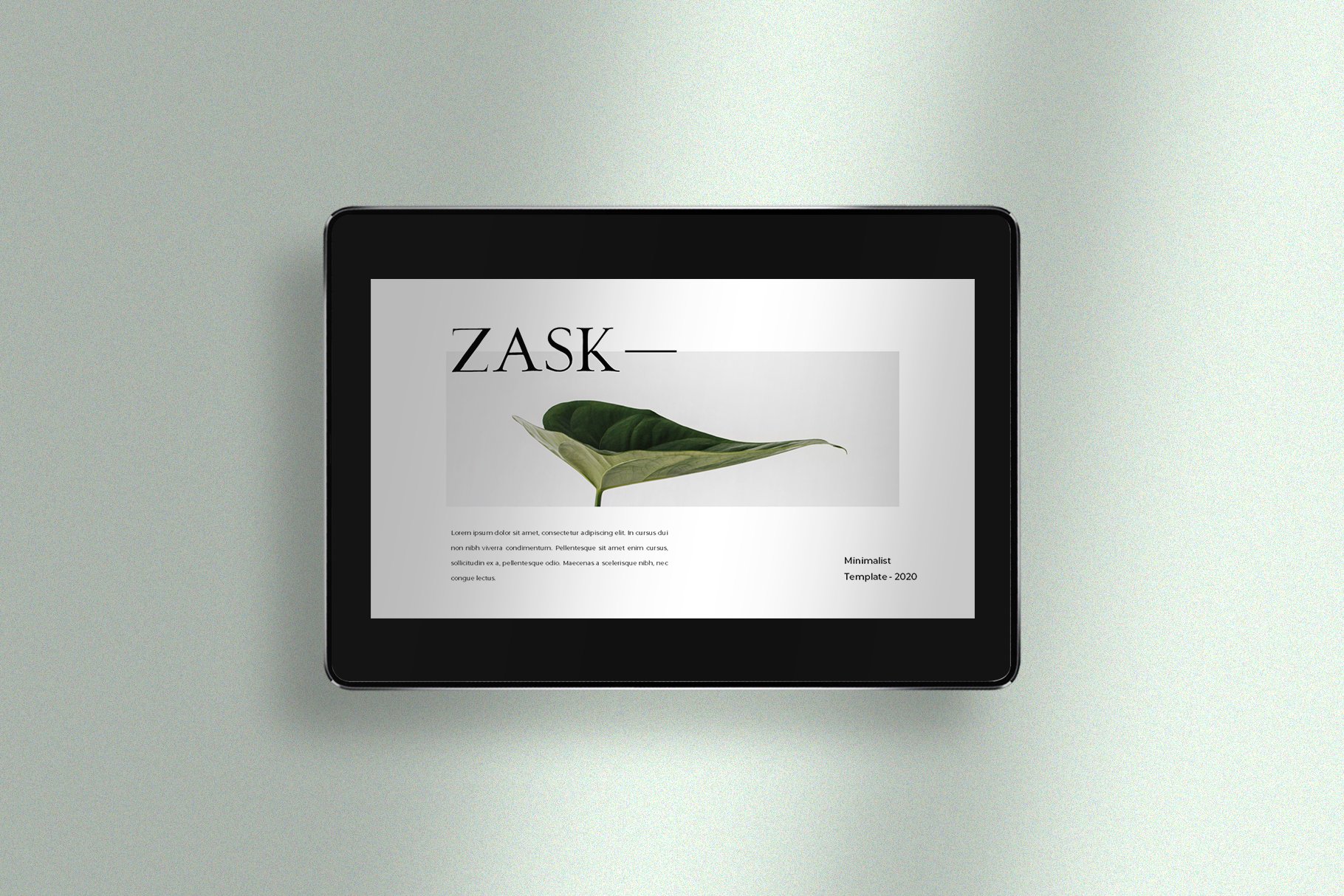 极简创意摄影作品集PPT幻灯片设计模板 Zask - Clean Presentation Template_img_2