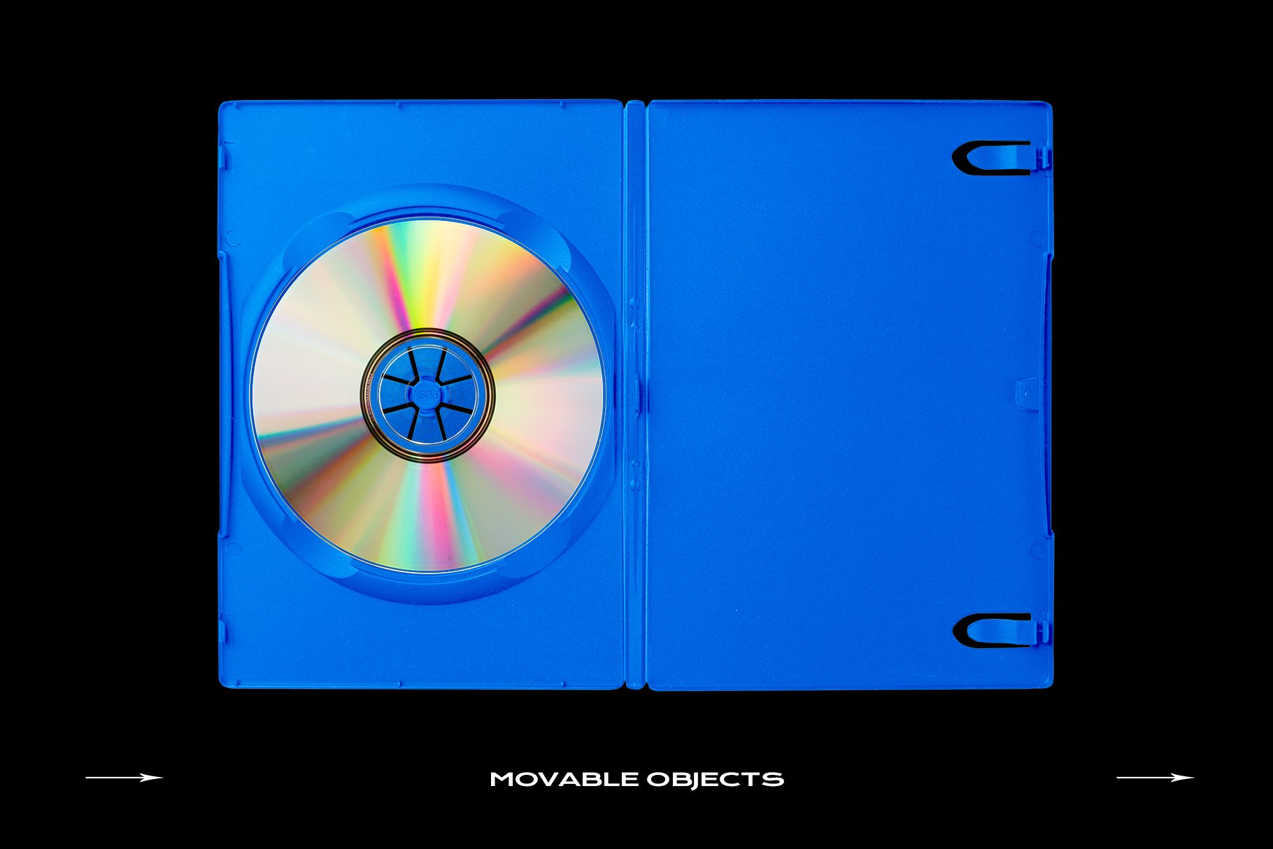 60个DVD光盘包装盒塑料袋塑料膜贴纸样机PS设计素材 DVD Case Mockup Template Bundle Disc_img_2