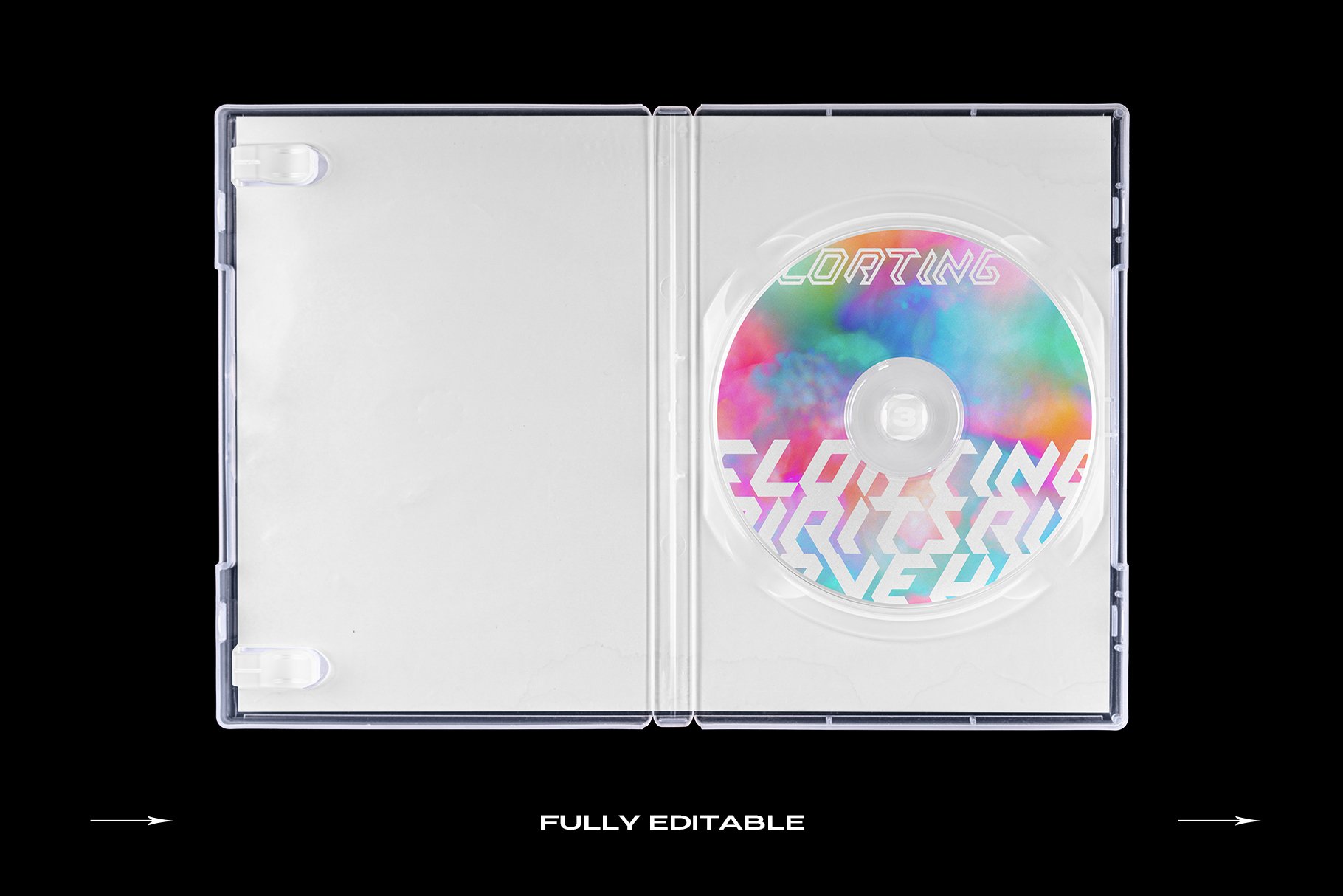 60个DVD光盘包装盒塑料袋塑料膜贴纸样机PS设计素材 DVD Case Mockup Template Bundle Disc_img_2