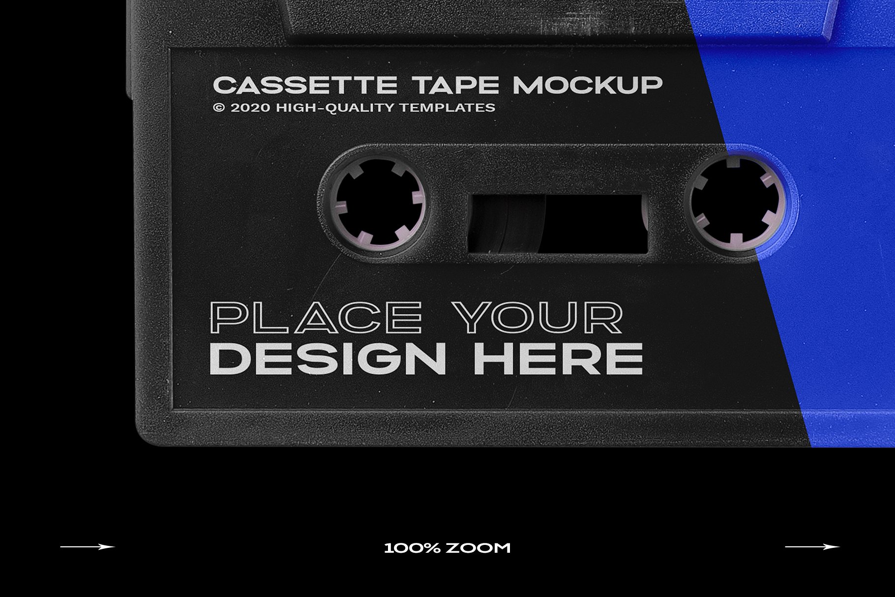 58个复古塑料磁带盒塑料袋塑料膜贴纸样机PS设计素材 Cassette Tape Mockup Bundle Plastic_img_2