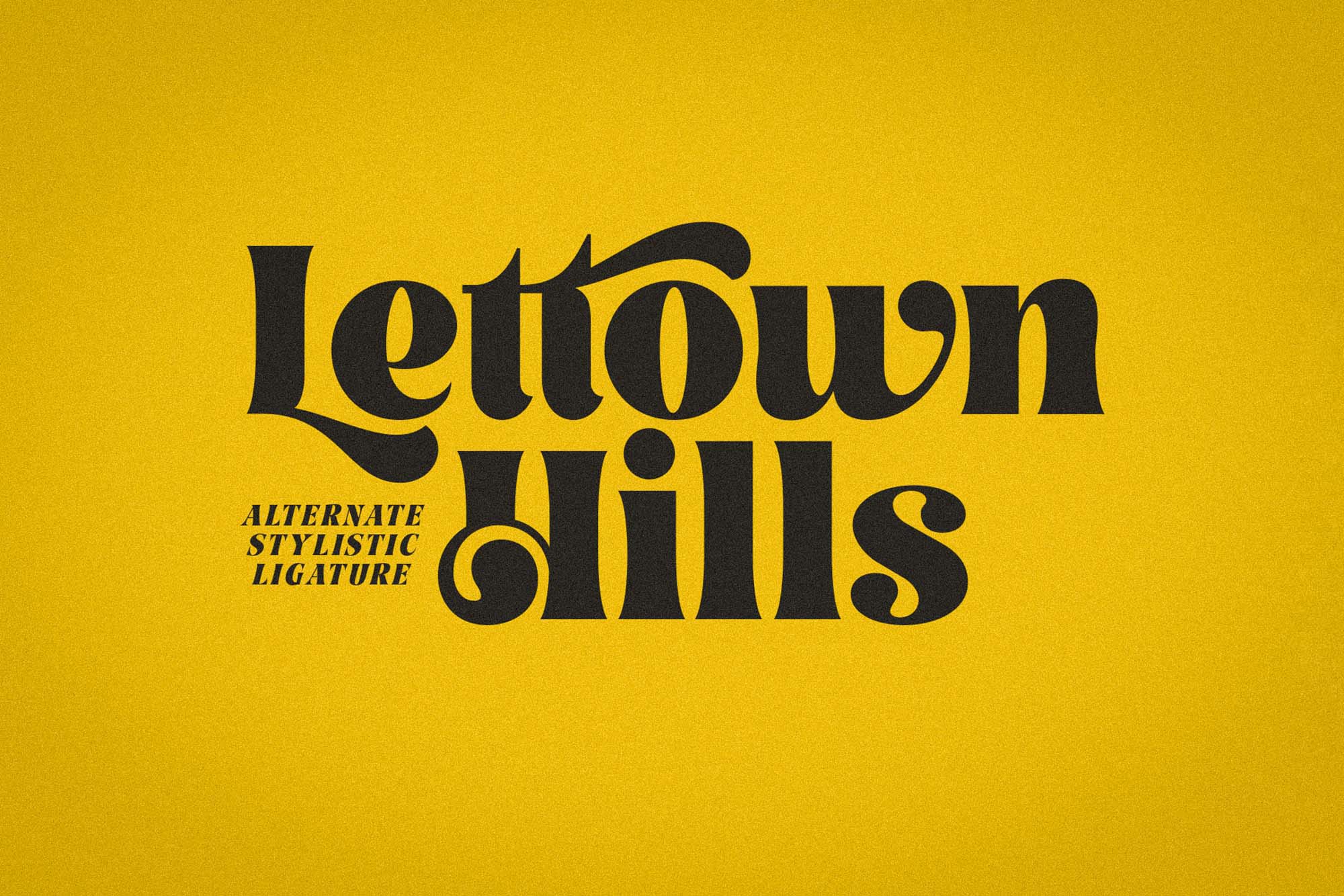 城市艺术风手写英文字体下载 Lettown Hills Script Font_img_2