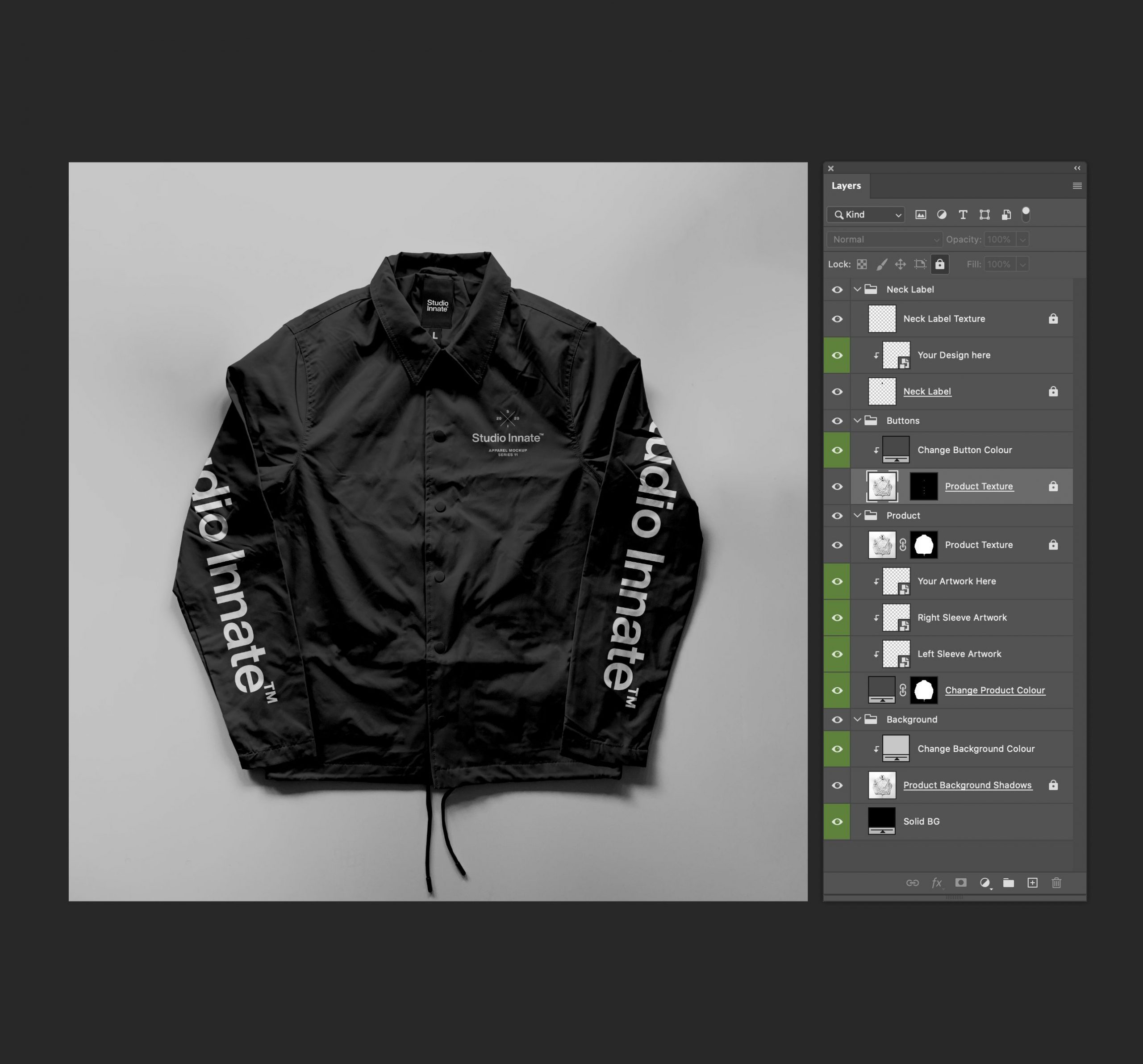 教练长袖夹克衫设计展示样机模板合集 Coach Jacket – Mockup Bundle_img_2