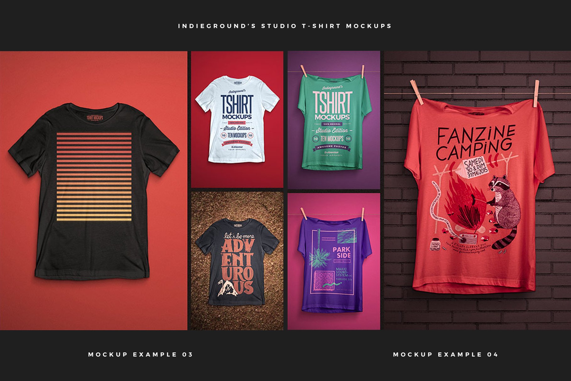 48款半袖T恤图案设计展示样机PSD模板素材 T-Shirt Mockups Bundle_img_2