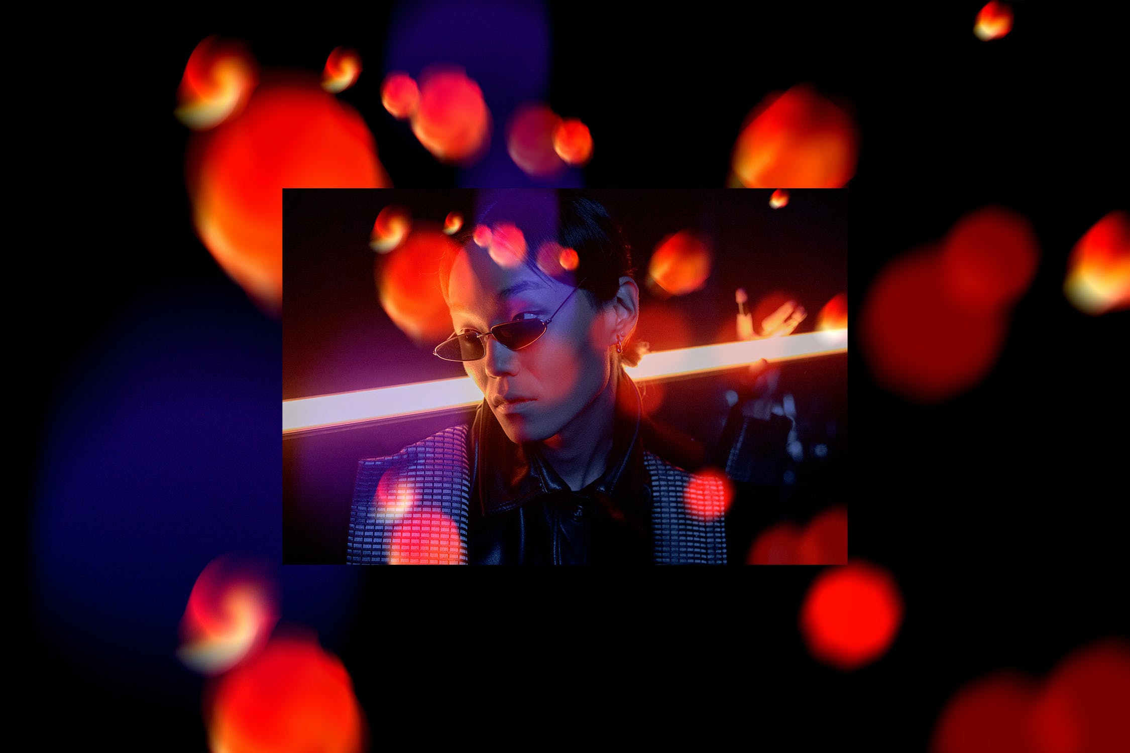 5款时尚梦幻图片散景叠层效果生成PS设计素材 Bokeh Photo Template_img_2