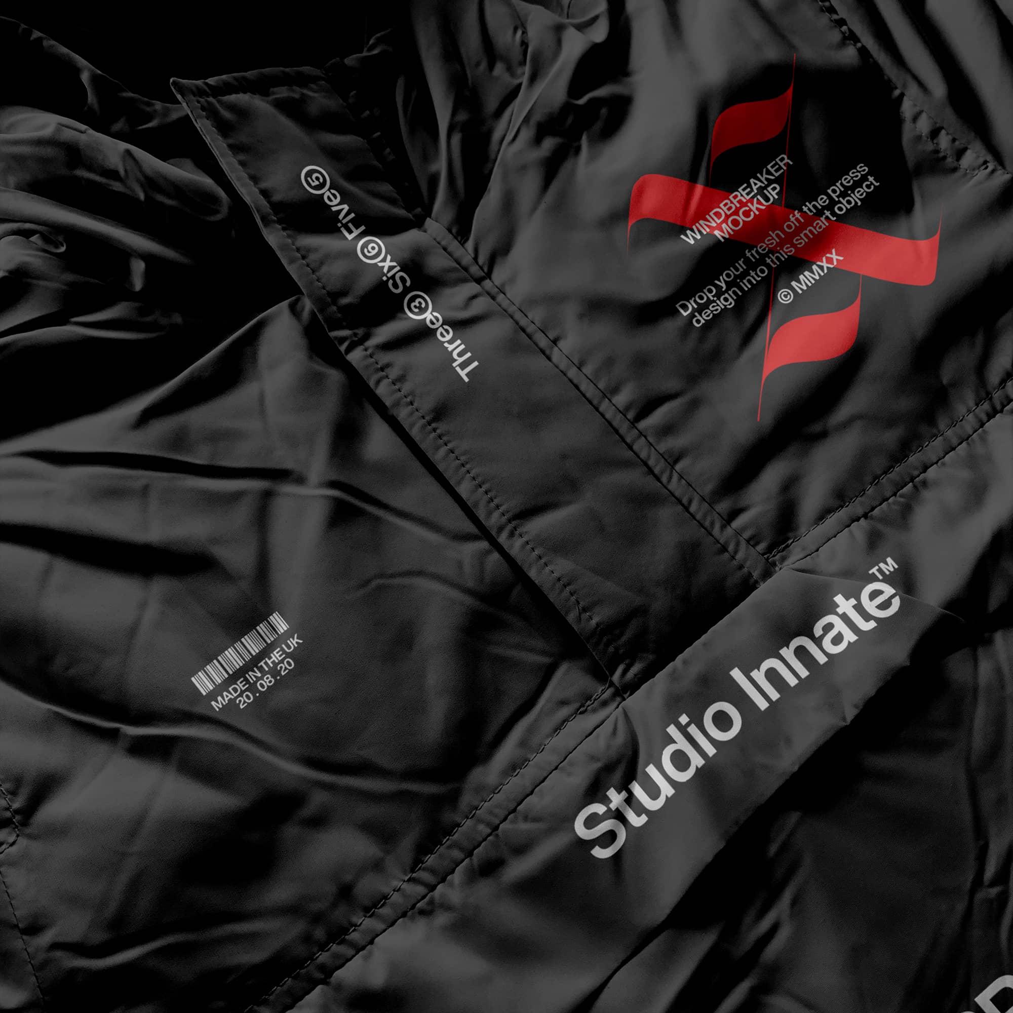 带帽风衣羽绒服设计展示样机模板合集 Windbreaker Jacket Mockup Bundle_img_2