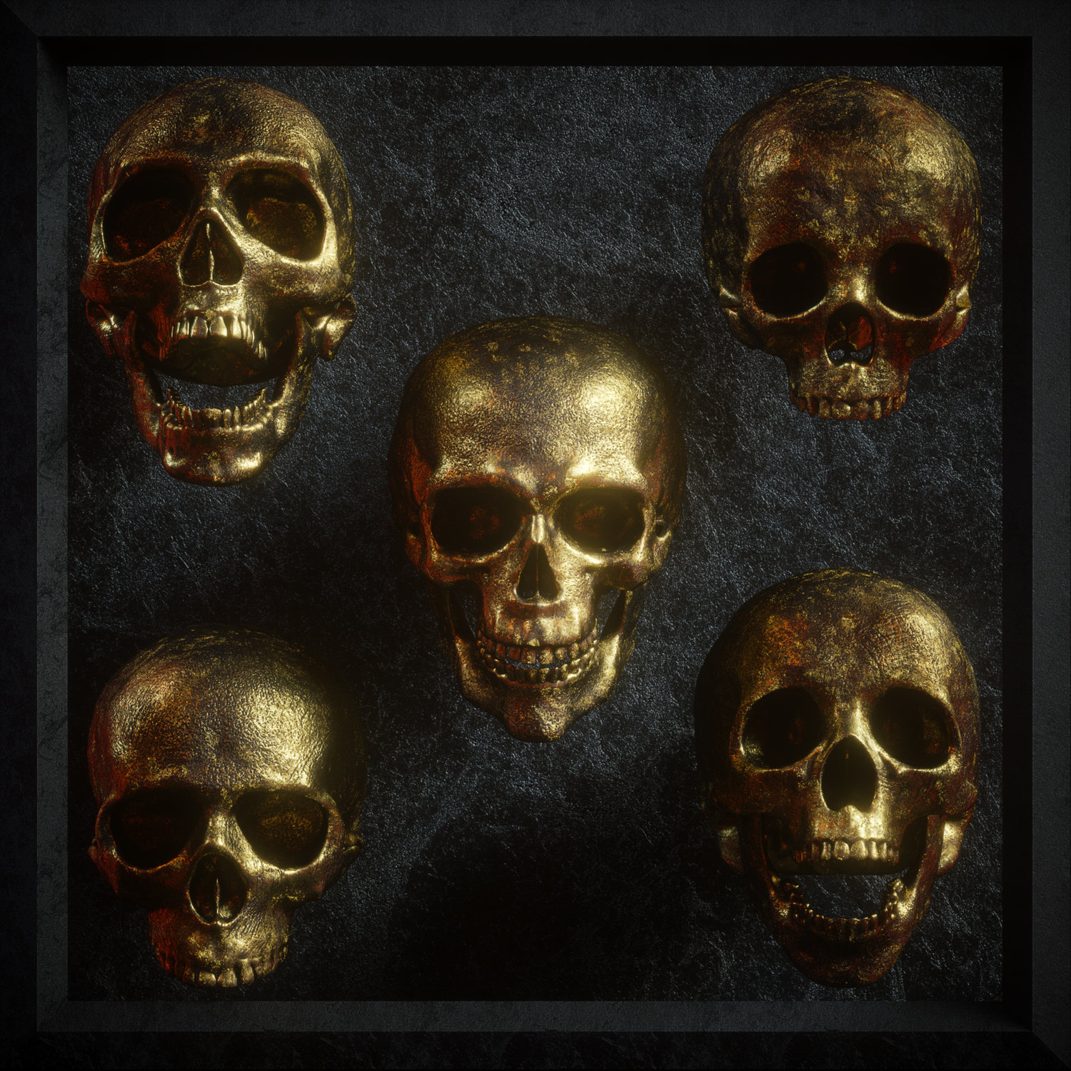 逼真3D人类头盖骨模型PNG免抠图片素材 Billelis 3D Skull Model Pack VOL1_img_2