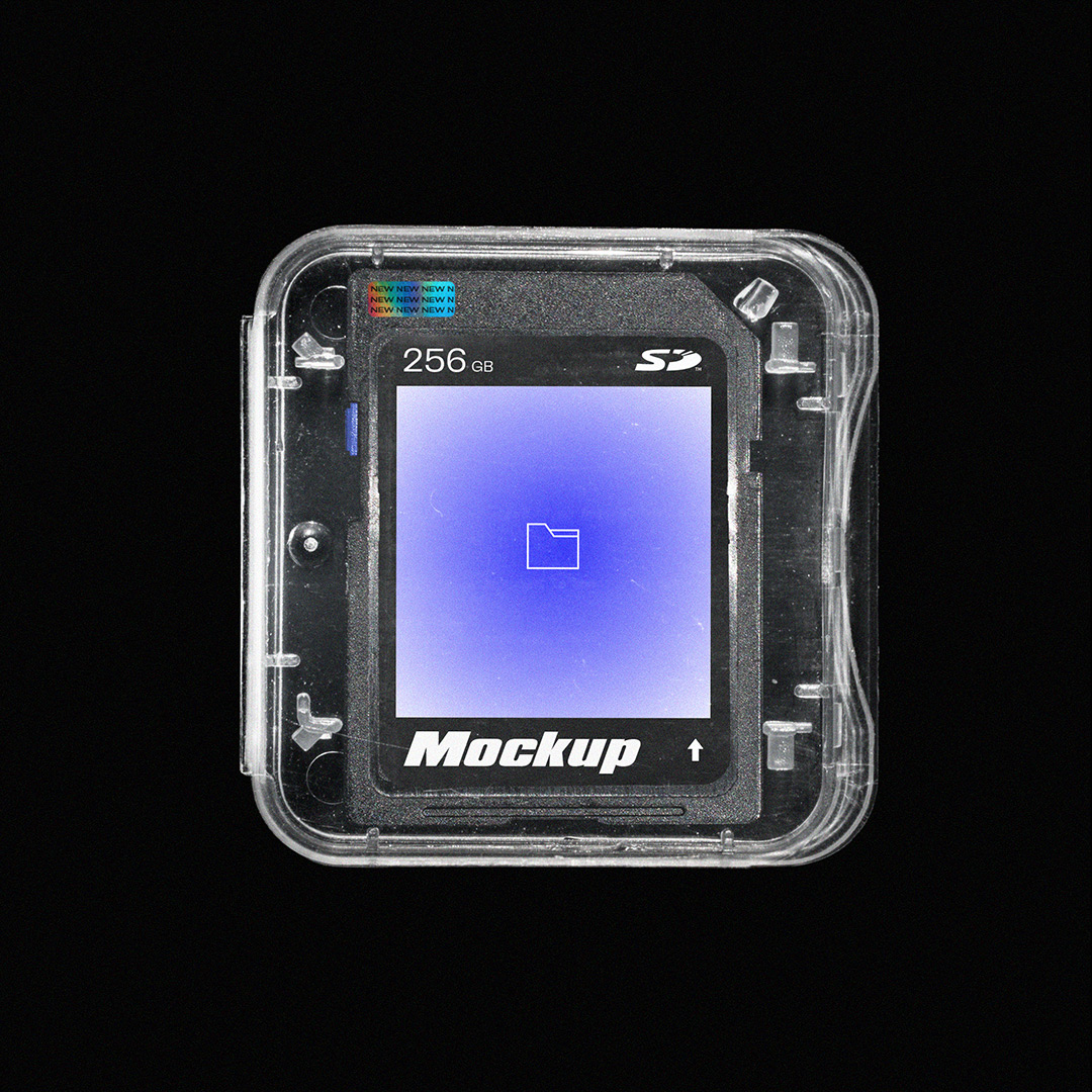 SD存储卡塑料袋包装盒设计展示样机合集 SD Card Mockup Pack_img_2