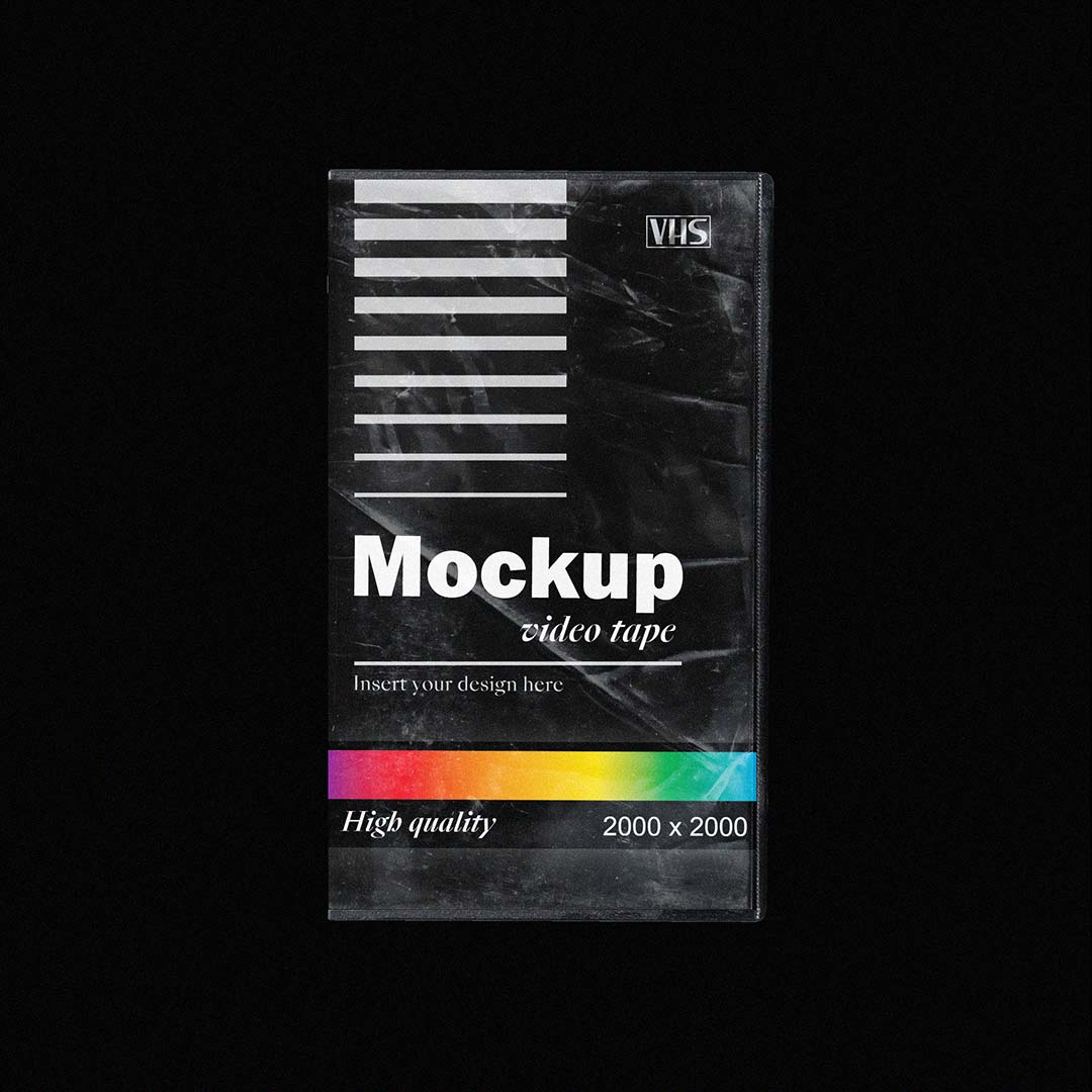 多角度做旧复古磁带纸盒设计展示样机合集 VHS Tape Mockup Pack_img_2